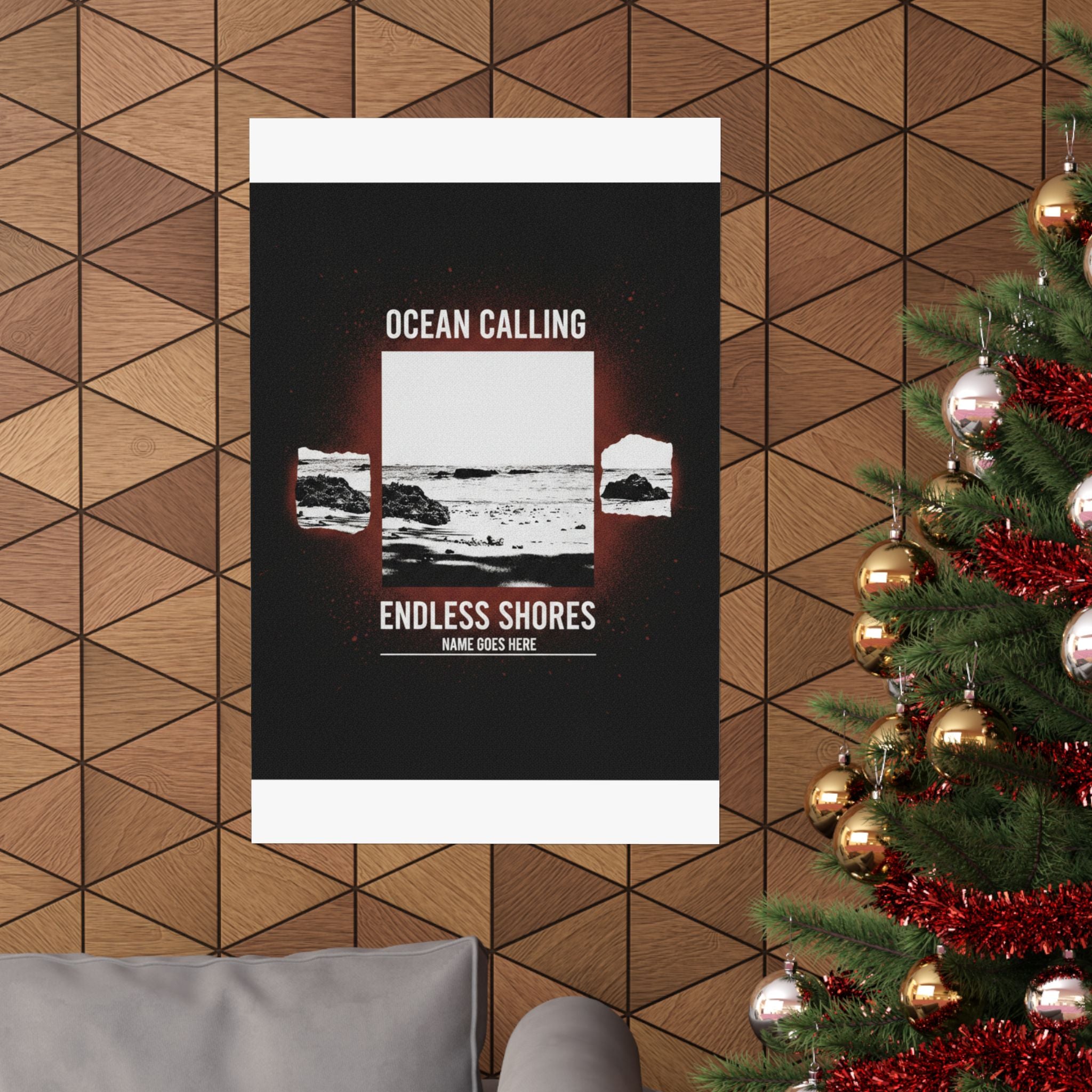 Streetwear Collage — Beach — Matte Poster