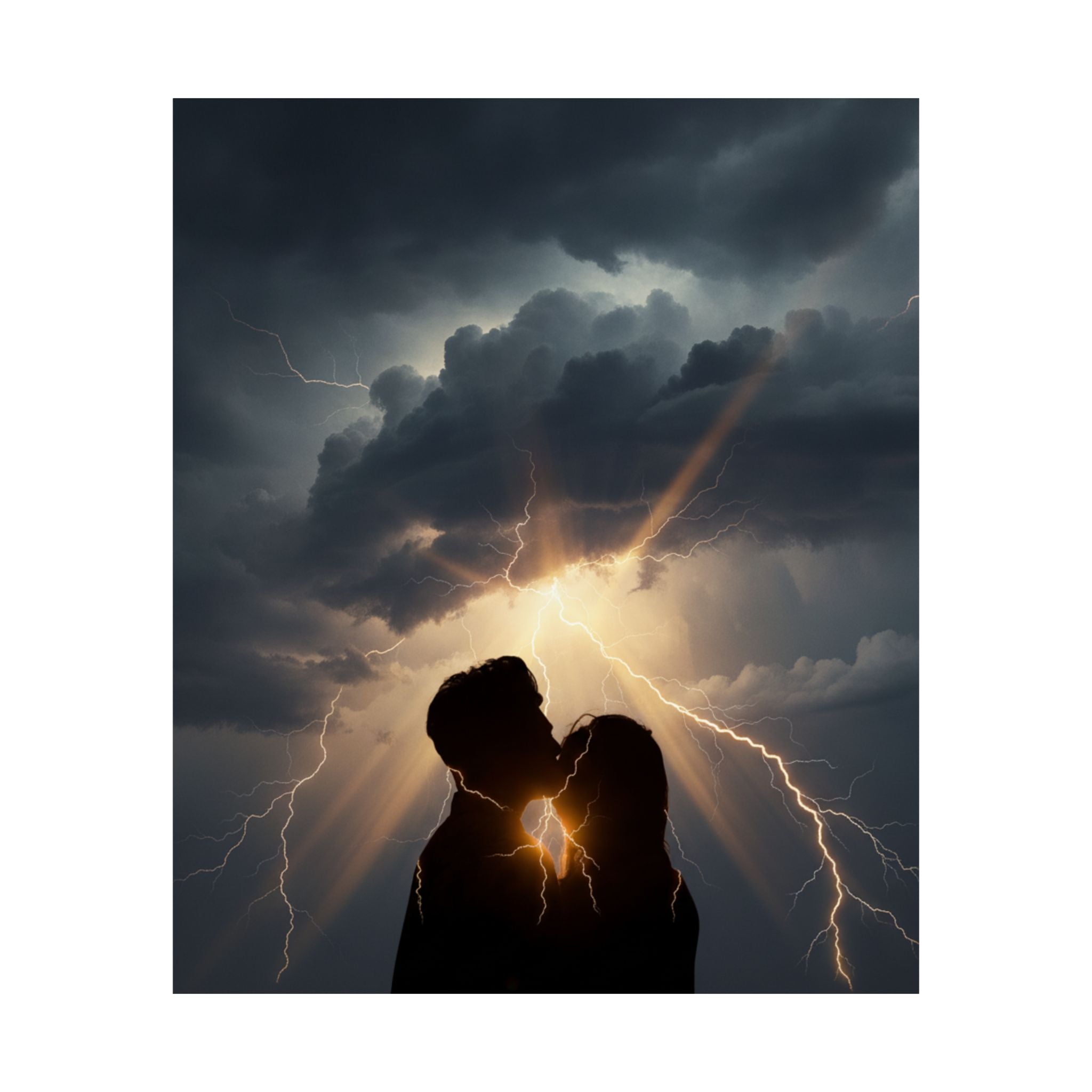 Dramatic Storm — Person — Matte Poster