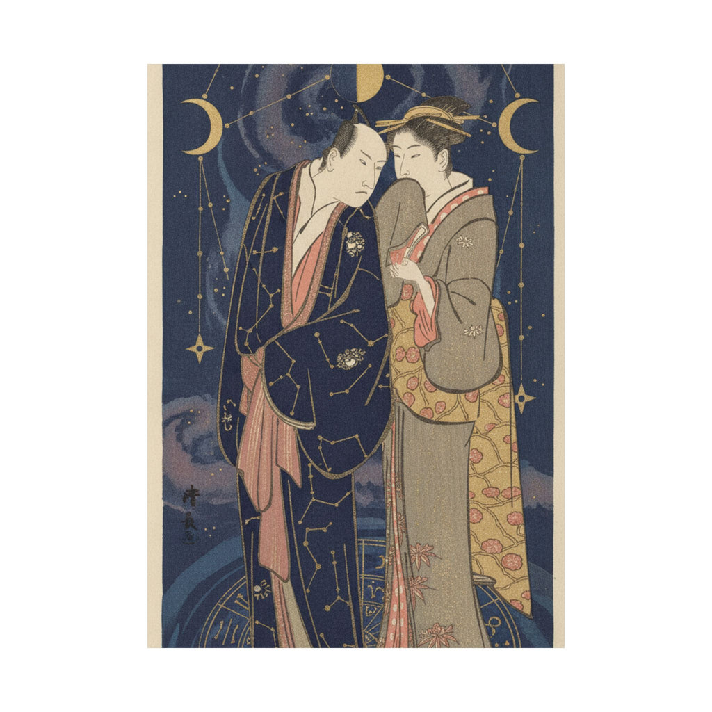Celestial — Ichikawa Yaozo Iii With A Lady — Matte Poster