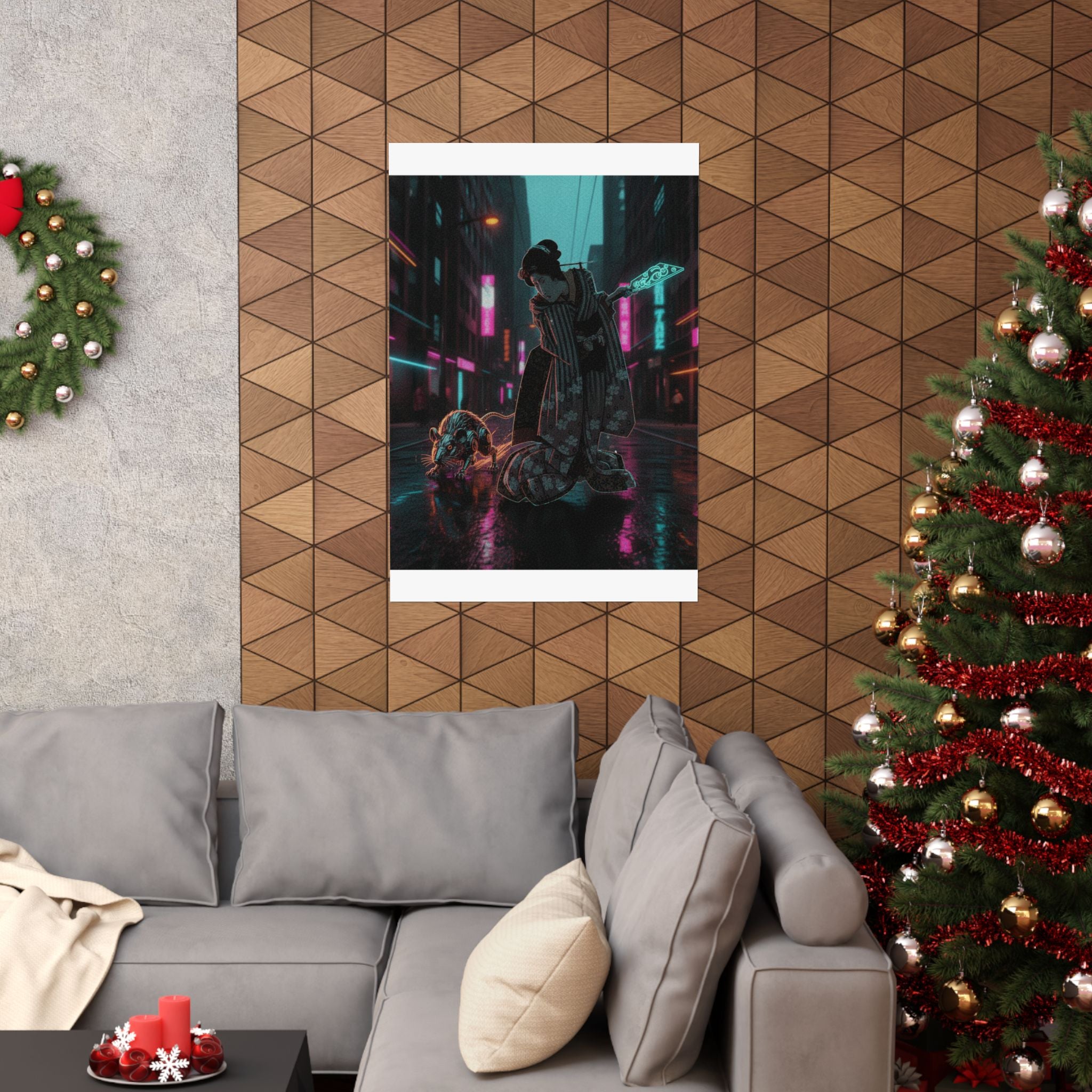 Fast Furious — New Year Greeting Card For "Rat" Year — Matte Poster