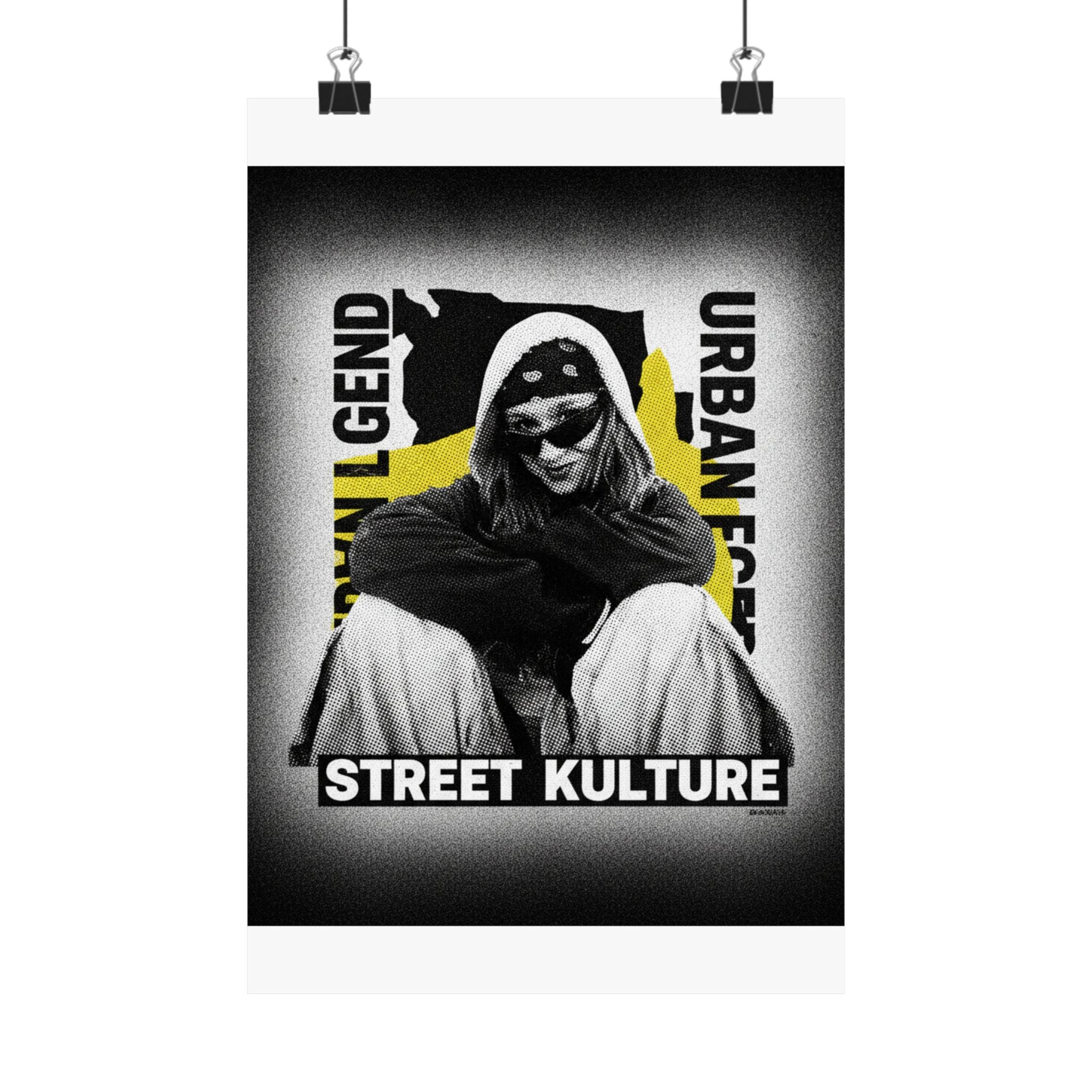Streetwear Collage — Person — Matte Poster