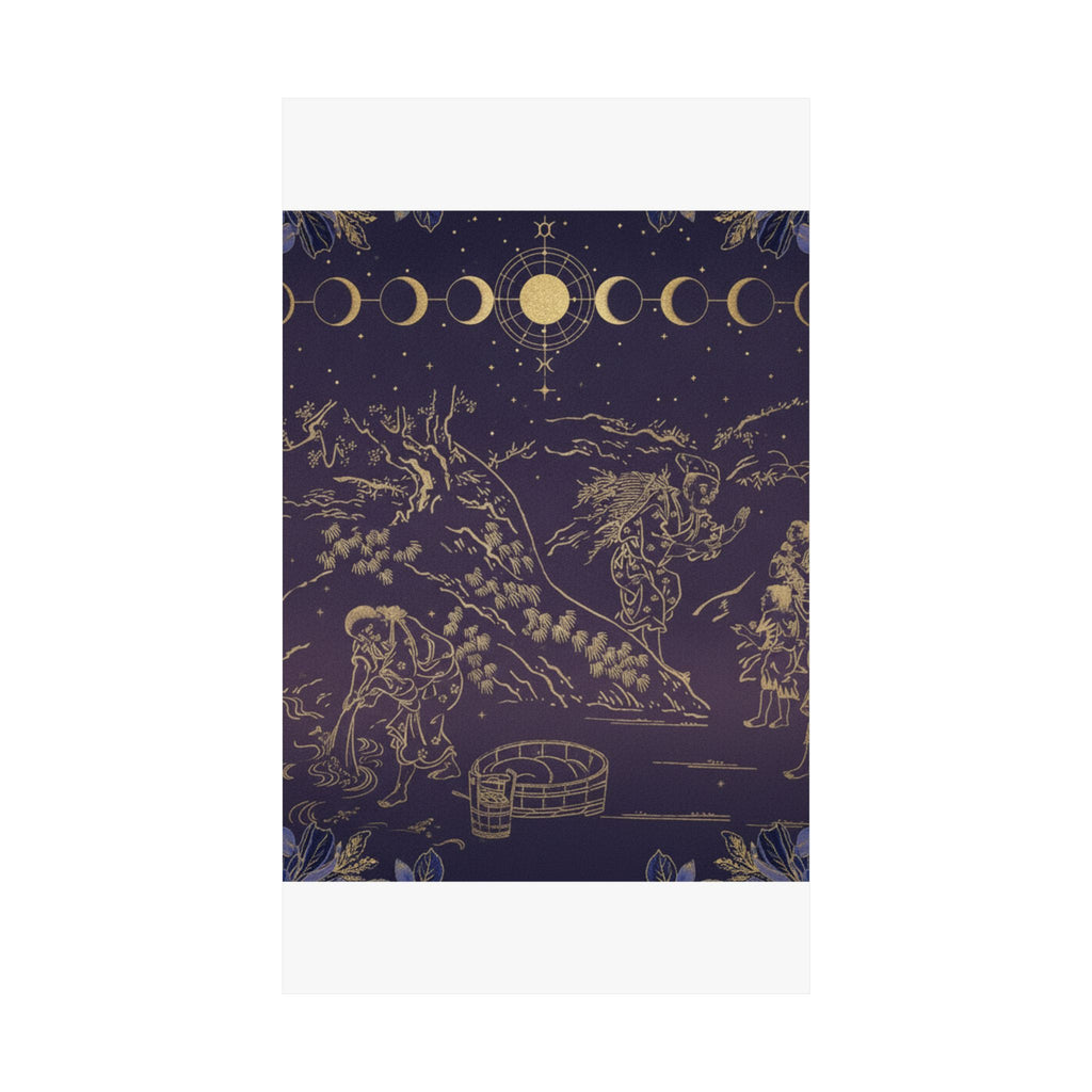 Celestial — Fagot–Gatherer Finds Boy With Sparrow — Matte Poster