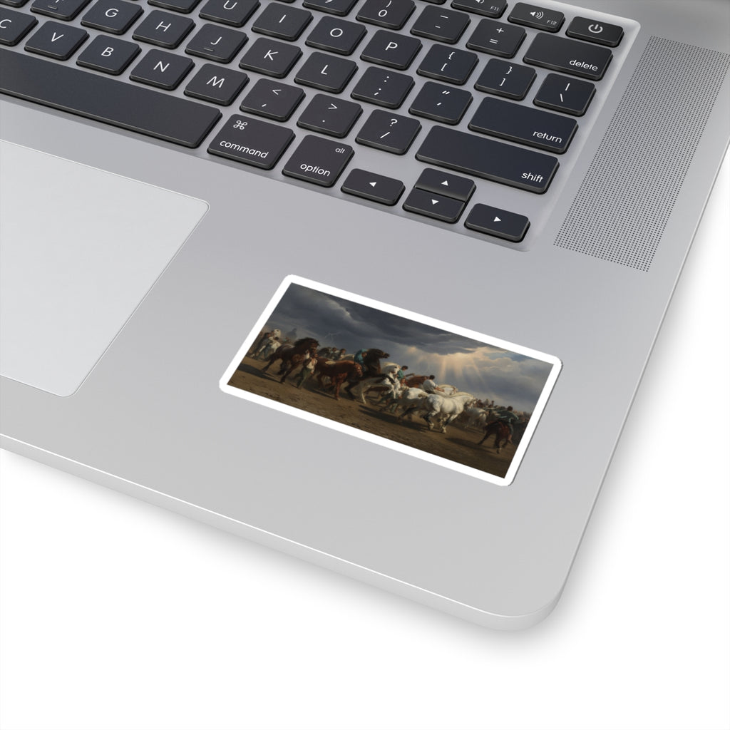 Dramatic Storm — Horse — Kiss-Cut Sticker