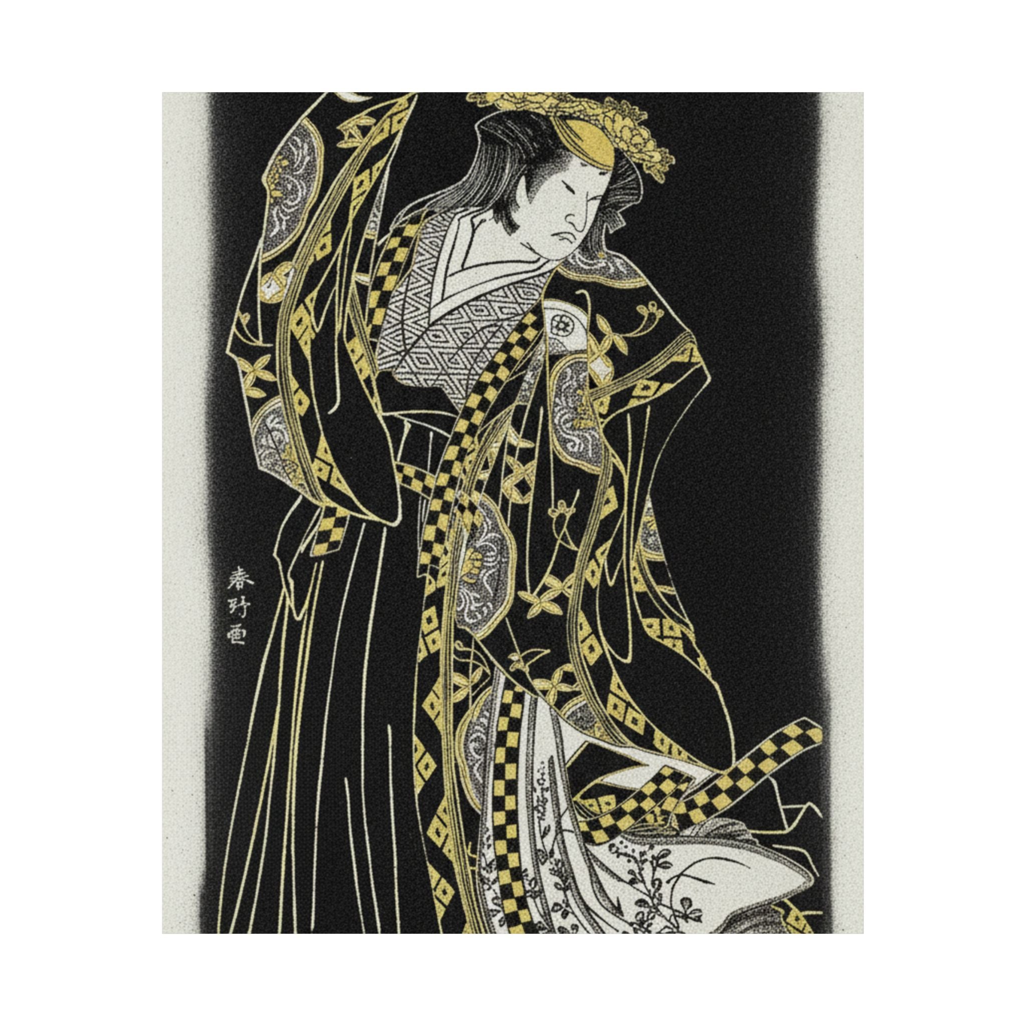 Streetwear Collage — Unidentified Actor In A Female Role — Matte Poster