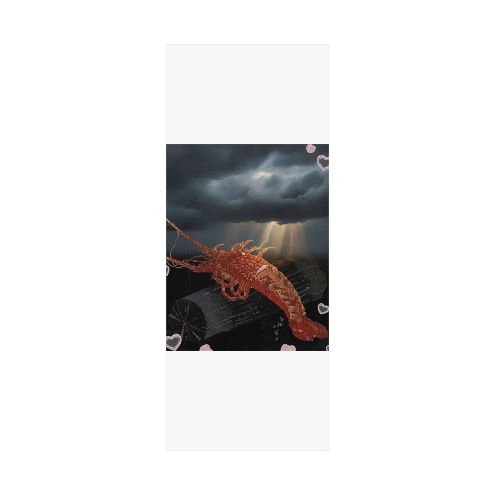 Dramatic Storm — Lobster On A Piece Of Charcoal — Matte Poster
