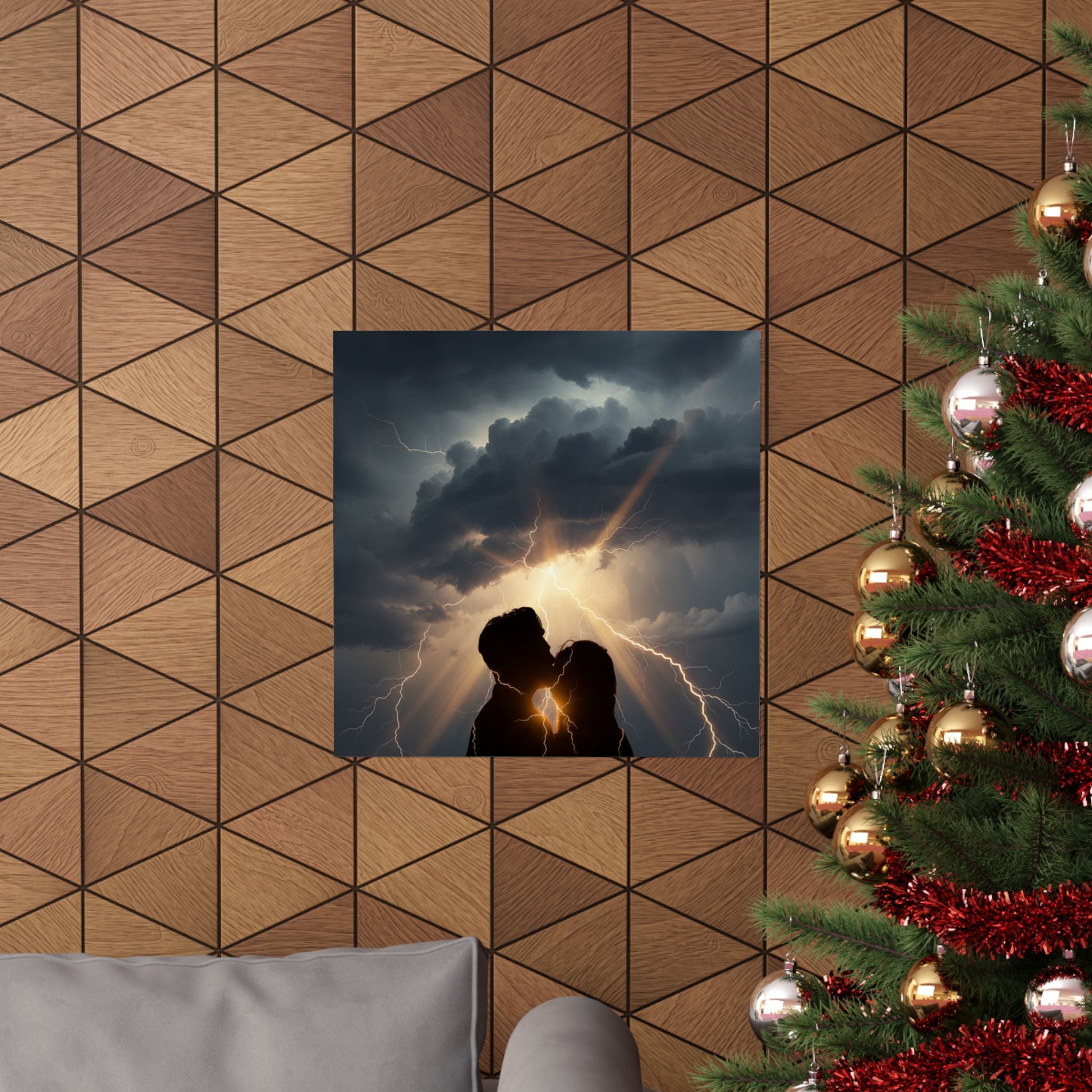 Dramatic Storm — Person — Matte Poster