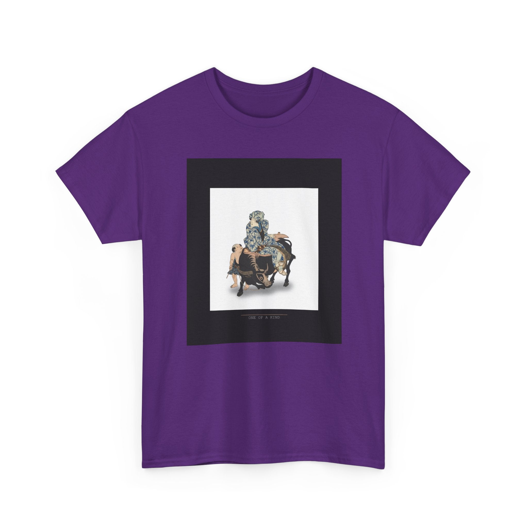CITY NEVER SLEEPS | Roshungi (Chinese, Lu Zhunyi) As A Woman With A Pipe Riding On A Buffalo Graphic Tee — Graphic Tee