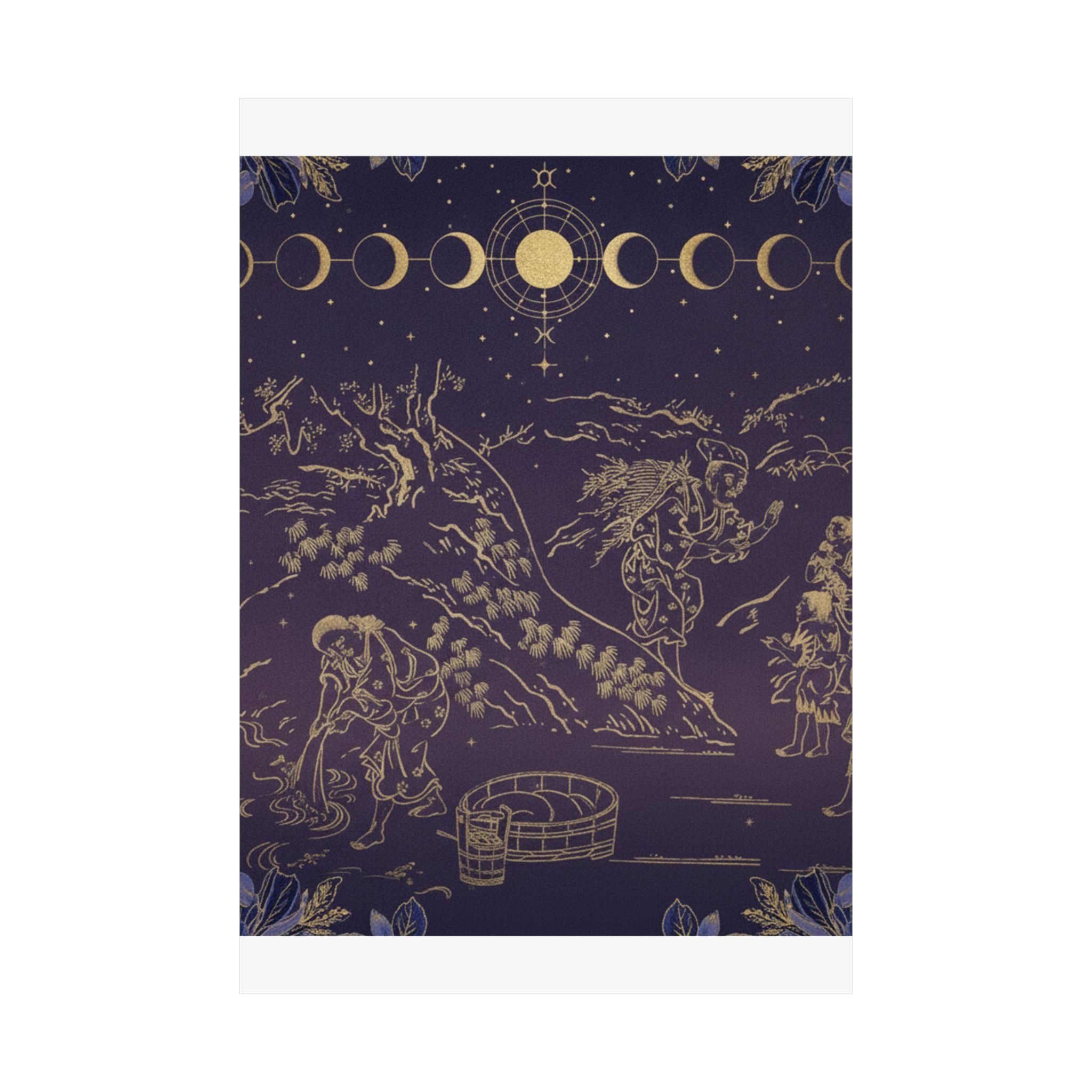Celestial — Fagot–Gatherer Finds Boy With Sparrow — Matte Poster