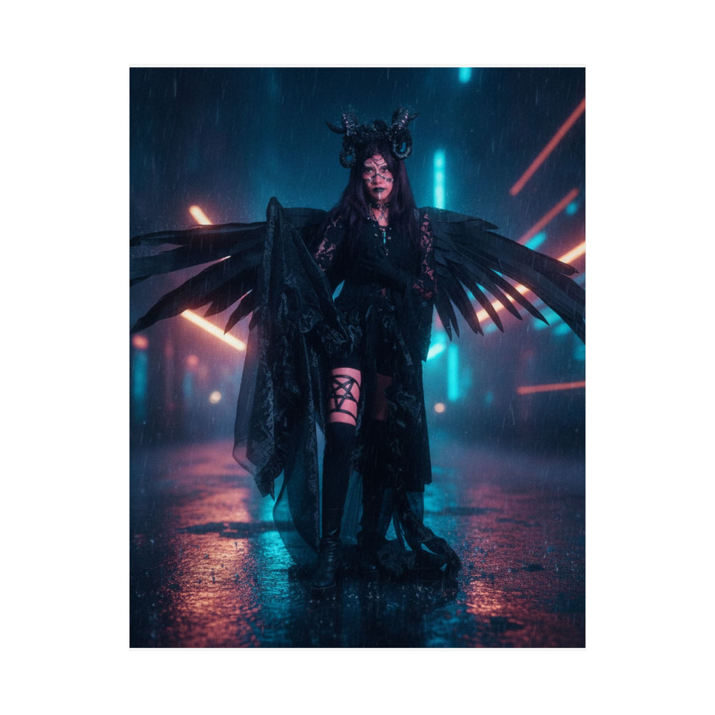 Neon Noir — Person — Matte Poster