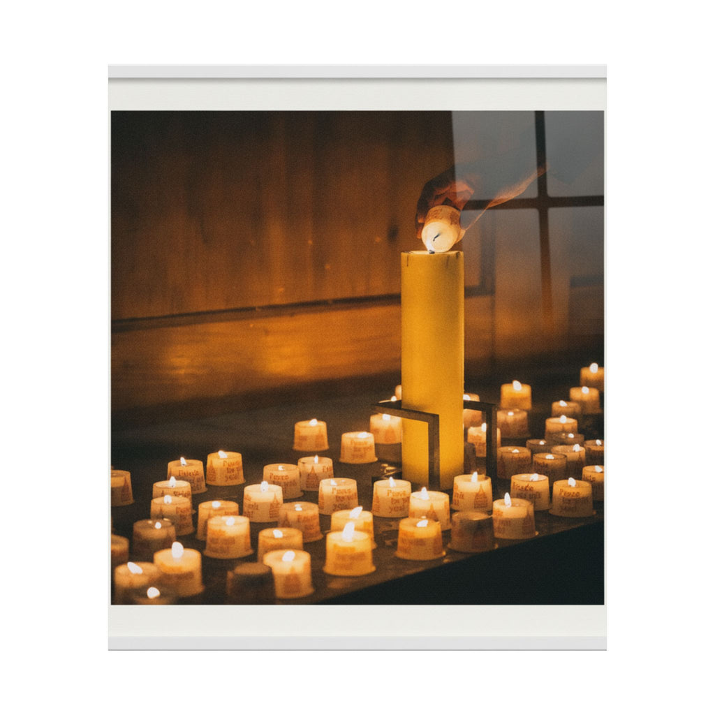 Watercolor — Candle — Matte Poster