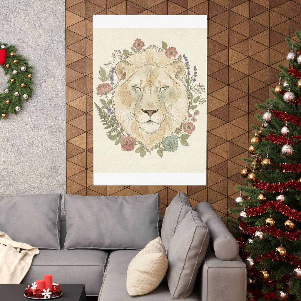 Botanical — Lion — Matte Poster