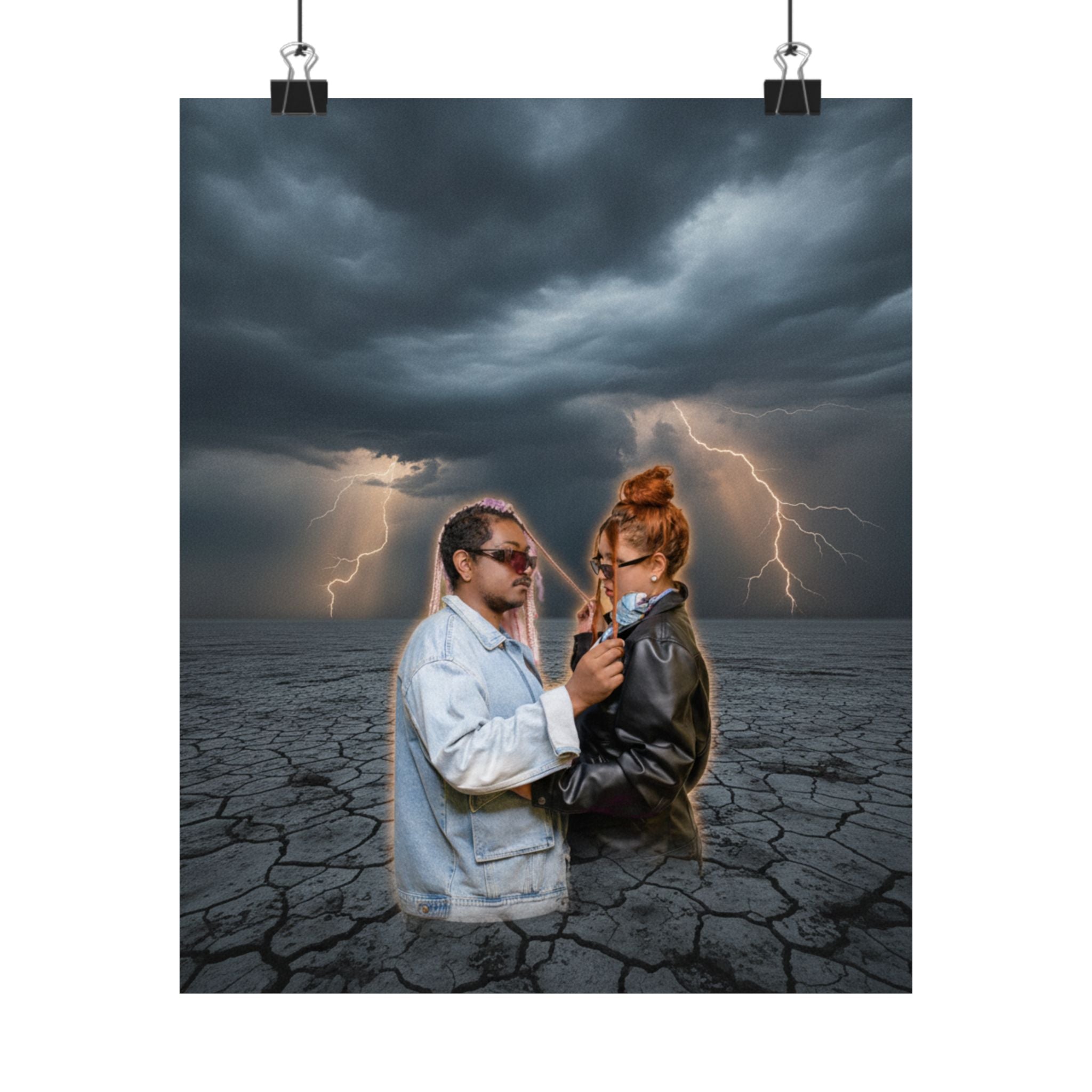 Dramatic Storm — Person — Matte Poster