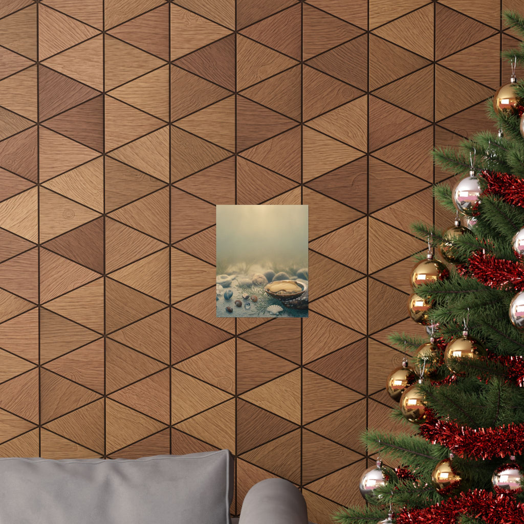 Scenic Nature — Shells Under Water — Matte Poster