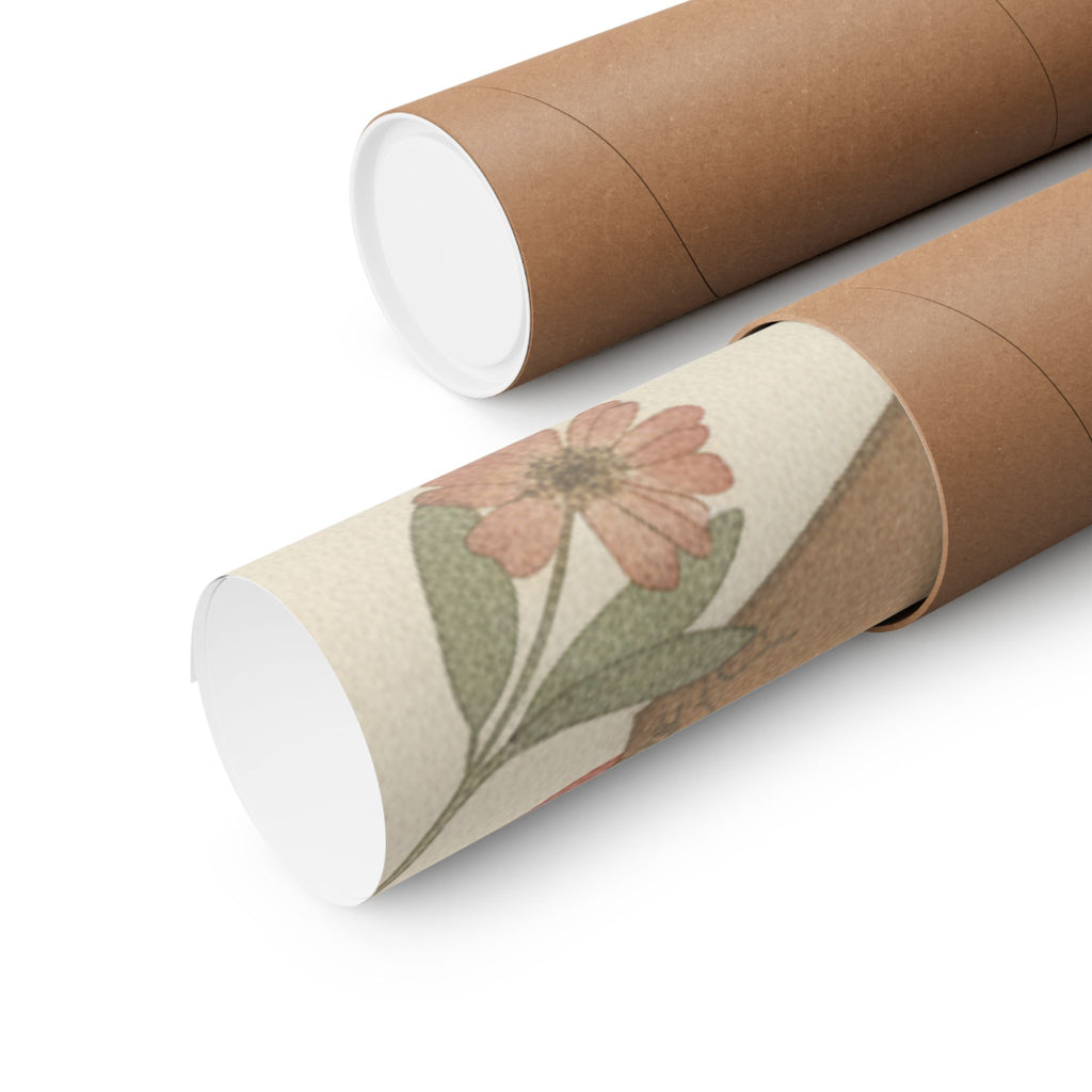 Botanical — Letter-Box With Letter And Potted Flower — Matte Poster