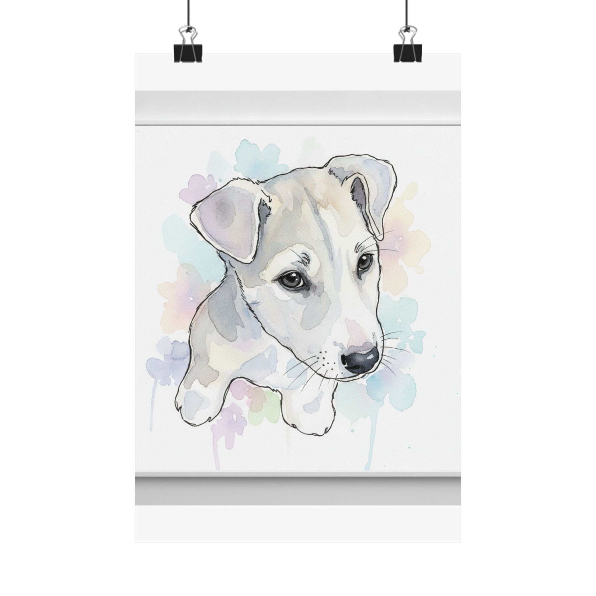 Watercolor — Dog — Matte Poster