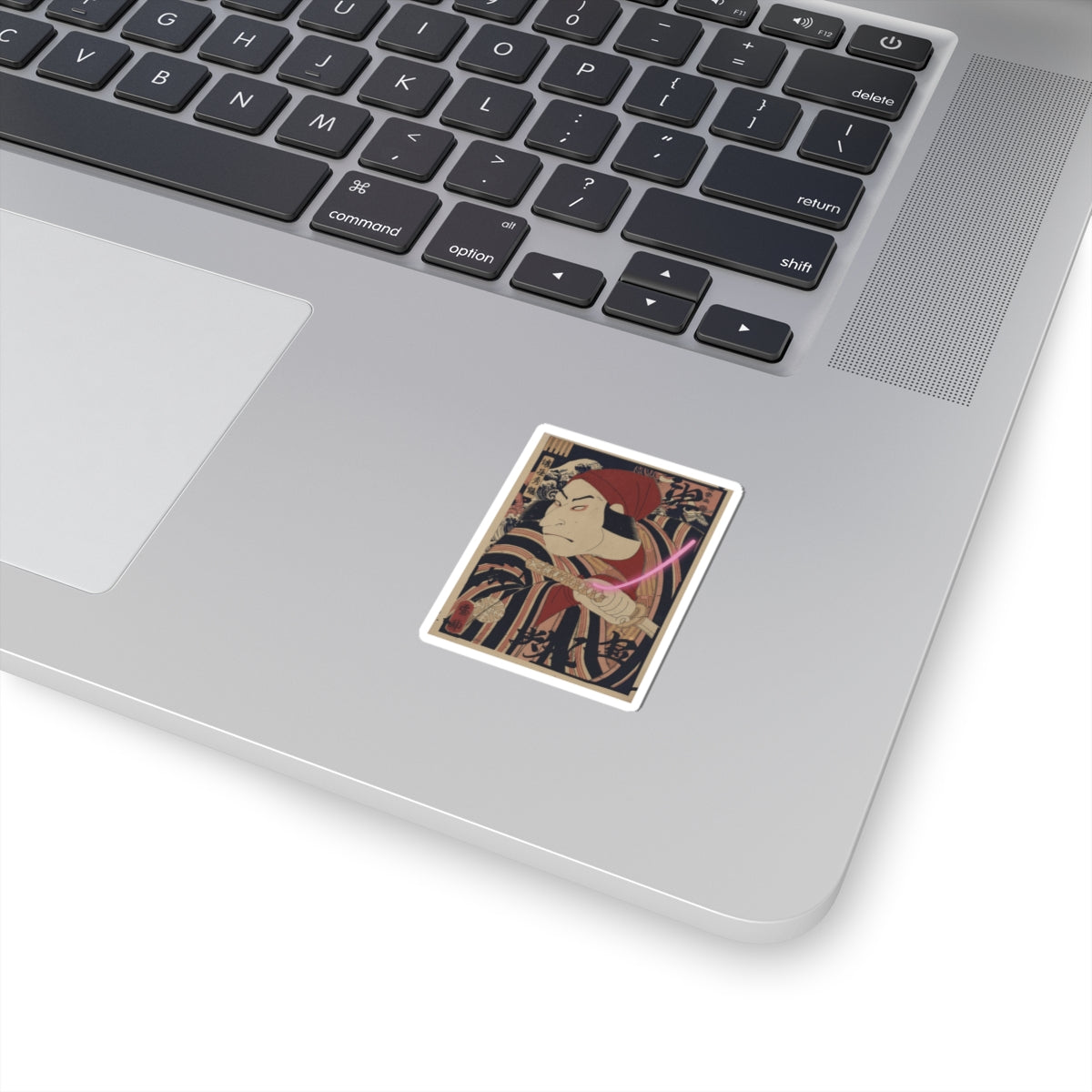Japanese Street — Nakamura Nakazo Ii As Prince Koretaka Disguised In The Play Ōshukubai Koi No Hat — Kiss-Cut Sticker