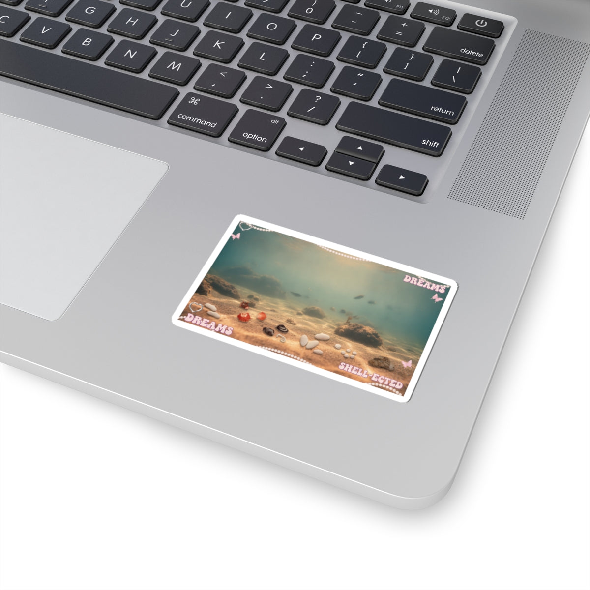 Scenic Nature — Shells Under Water — Kiss-Cut Sticker