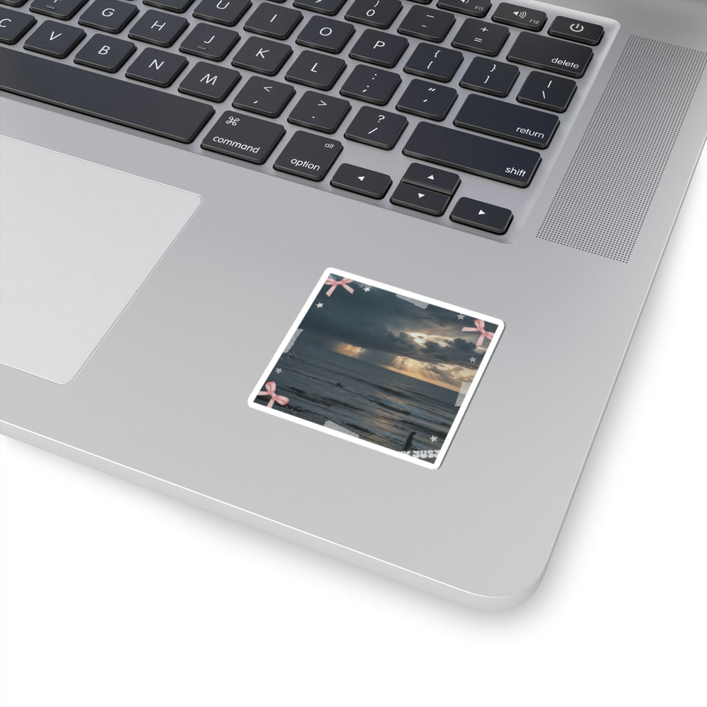 Dramatic Storm — Person — Kiss-Cut Sticker