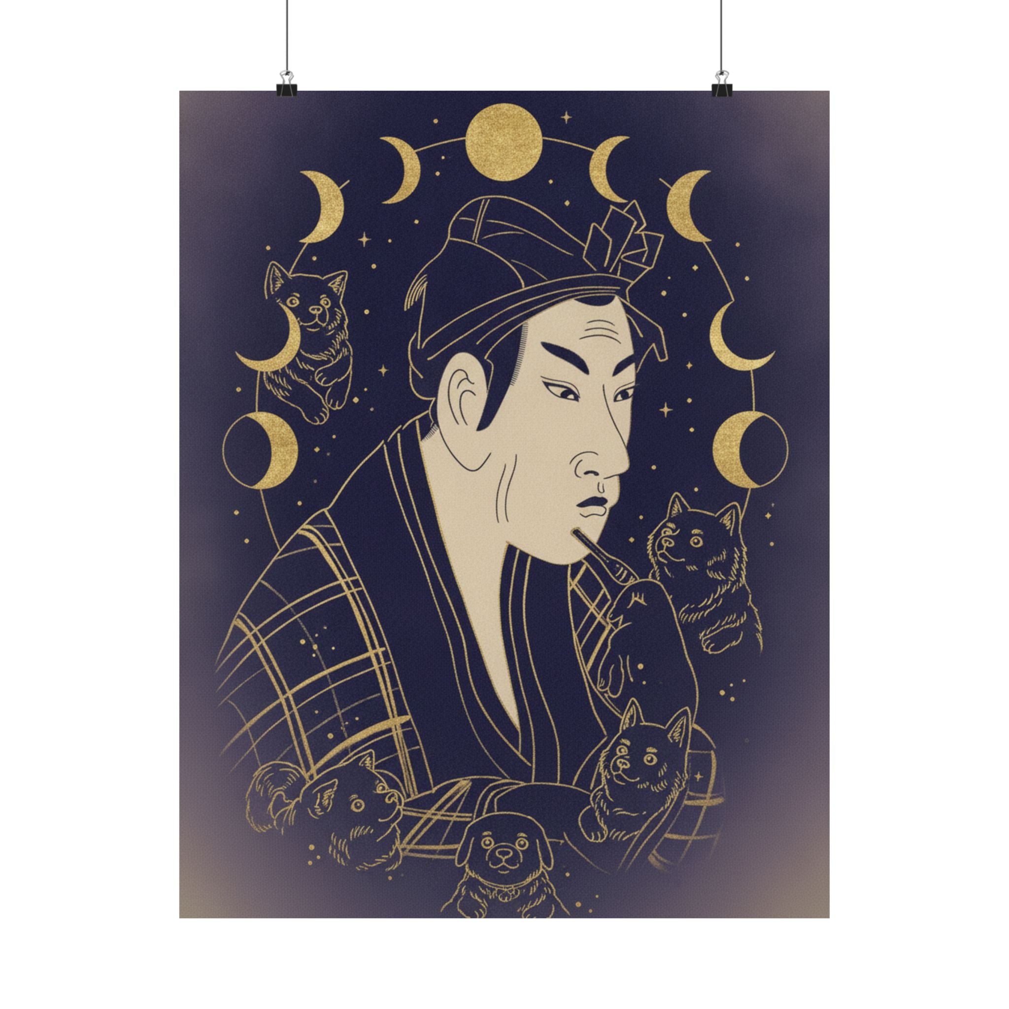 Celestial — The Actor Matsumoto Koshiro As Banzuin Chobei — Matte Poster