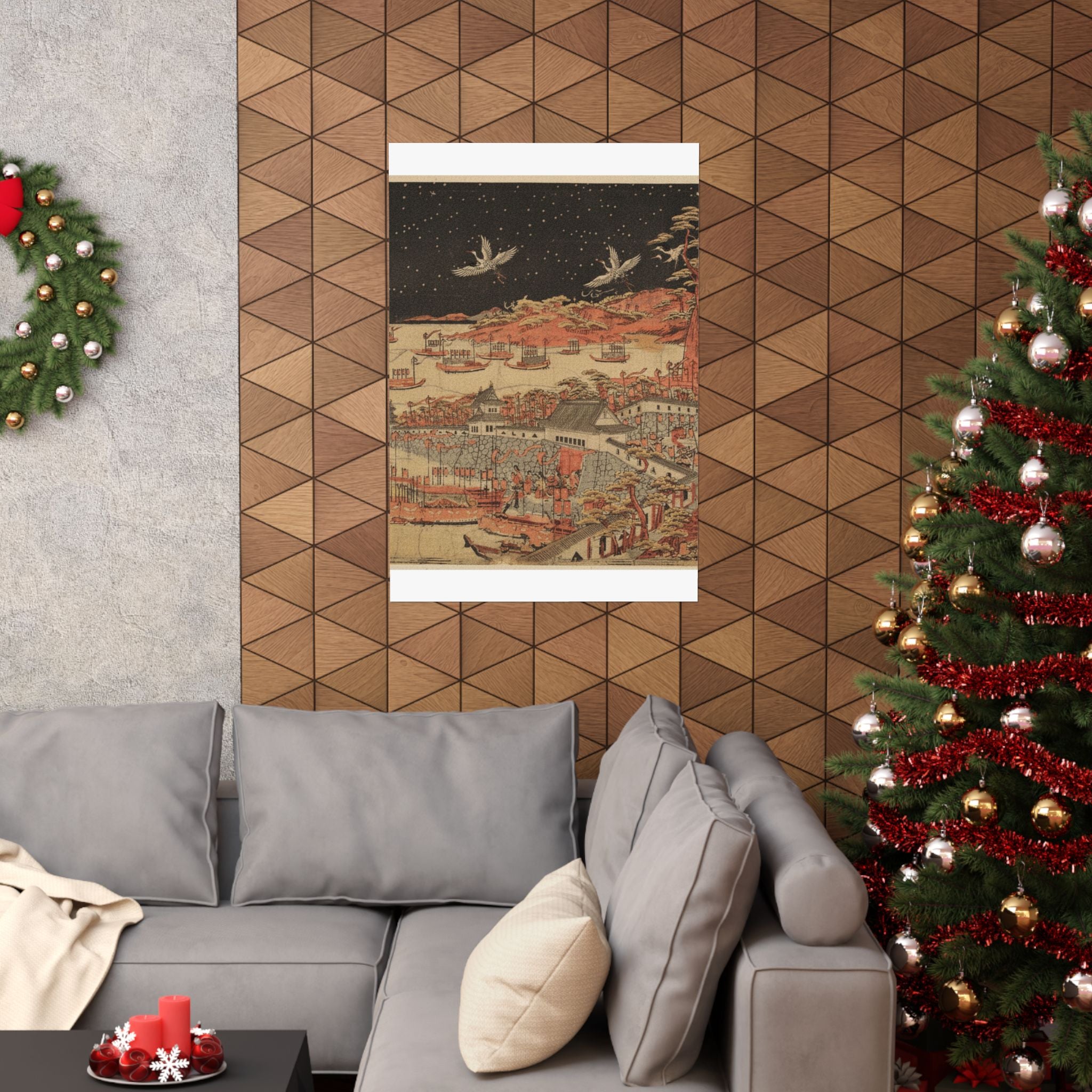 Japanese Street — Battle Of Ichi–No–Tani, March 21, 1184 — Matte Poster