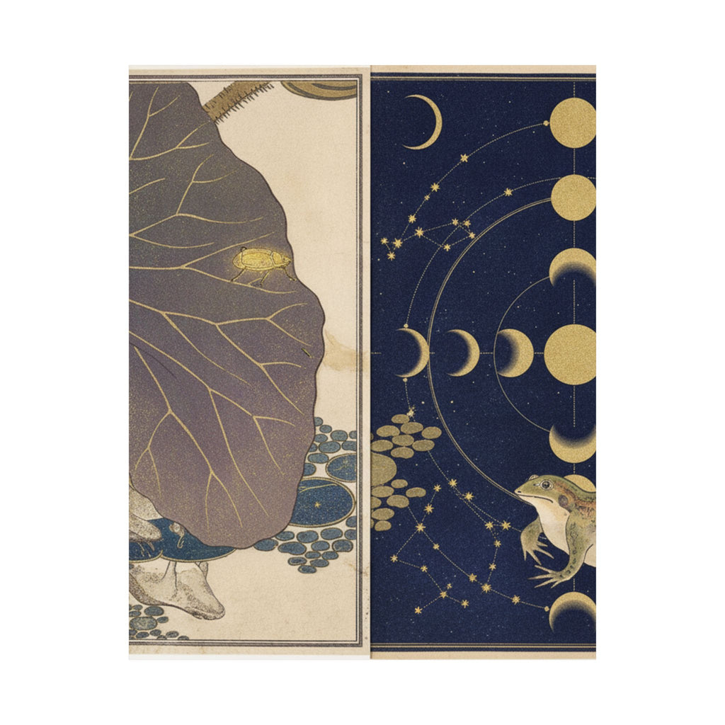 Celestial — Frog (Kaeru); Gold Beetle (Kogane Mushi), From The Picture Book Of Crawling Crea — Matte Poster