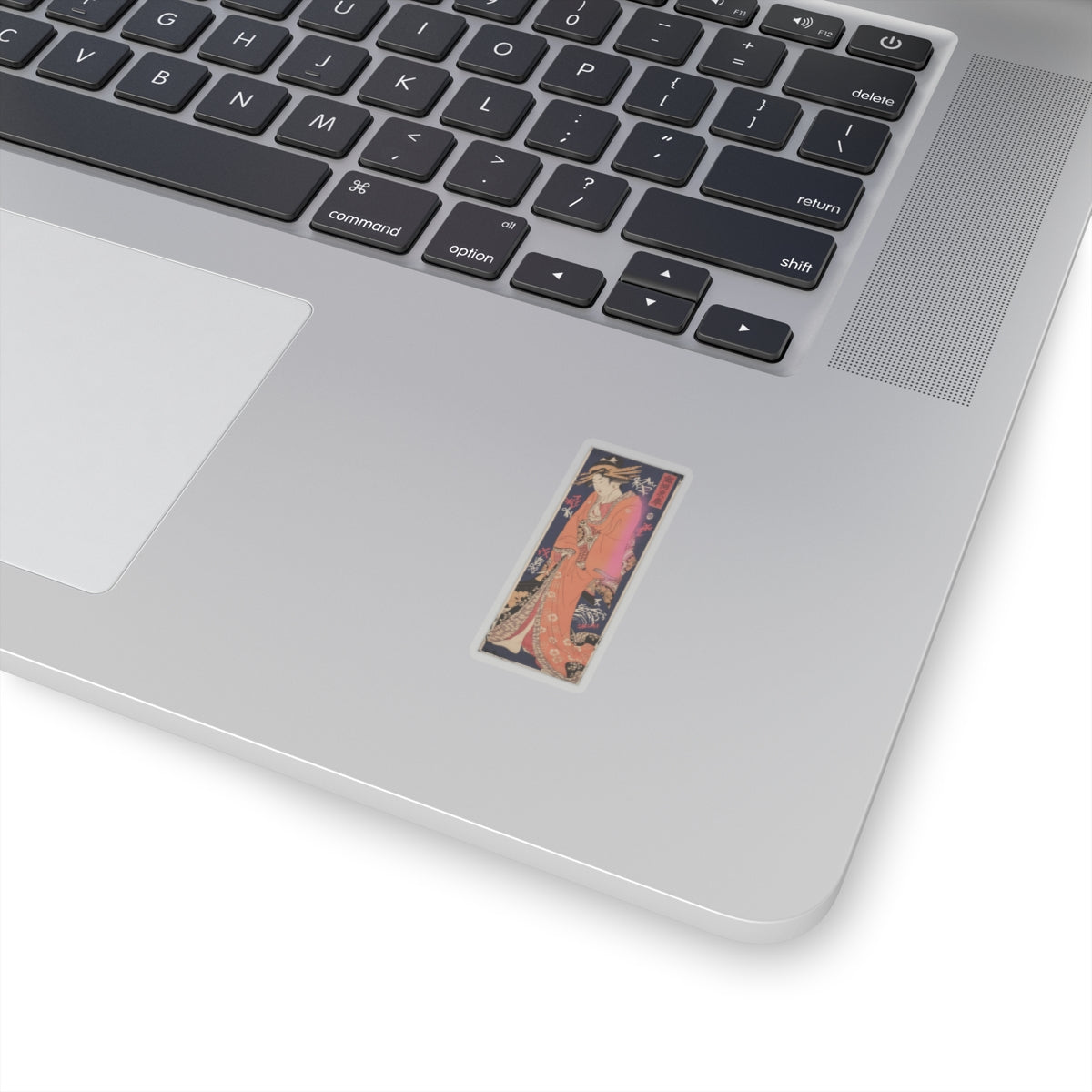 Japanese Street — Geisha, Probably A Singing Girl — Kiss-Cut Sticker