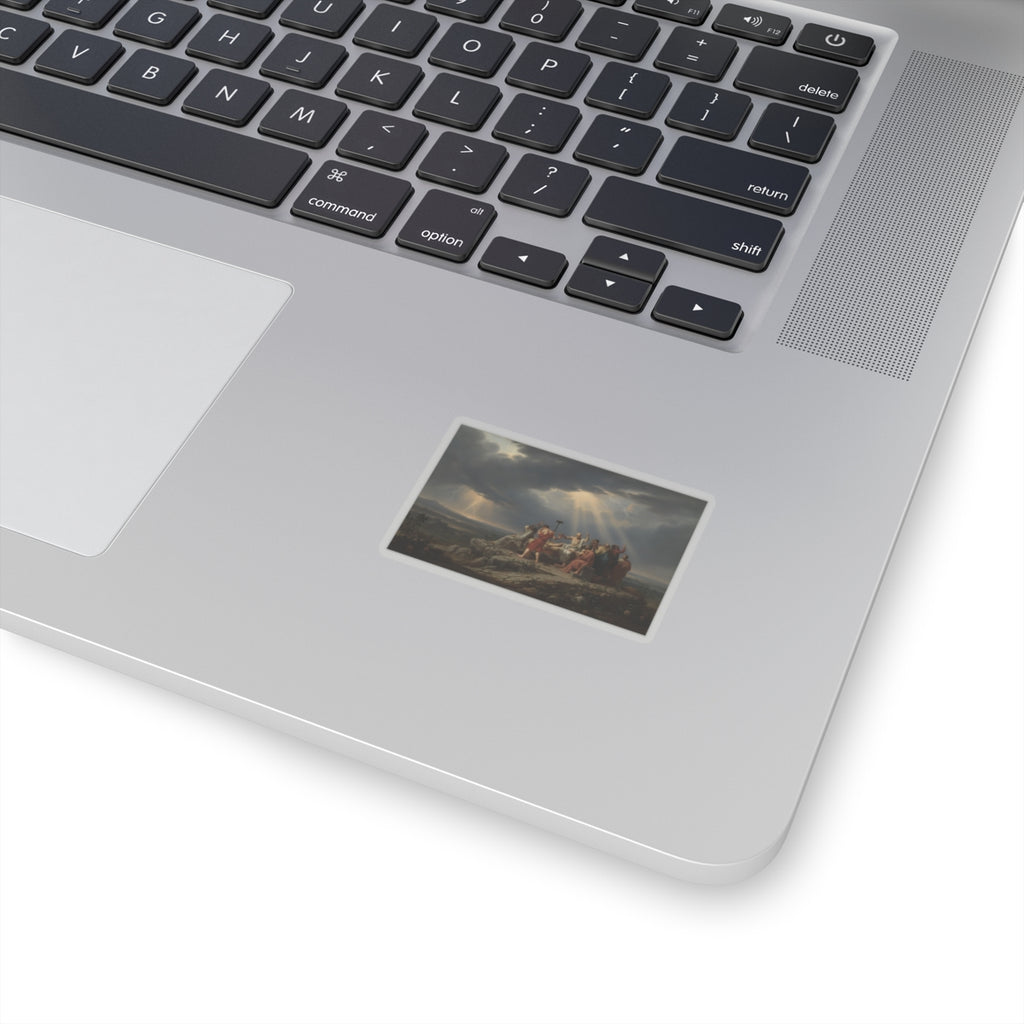 Dramatic Storm — Person — Kiss-Cut Sticker