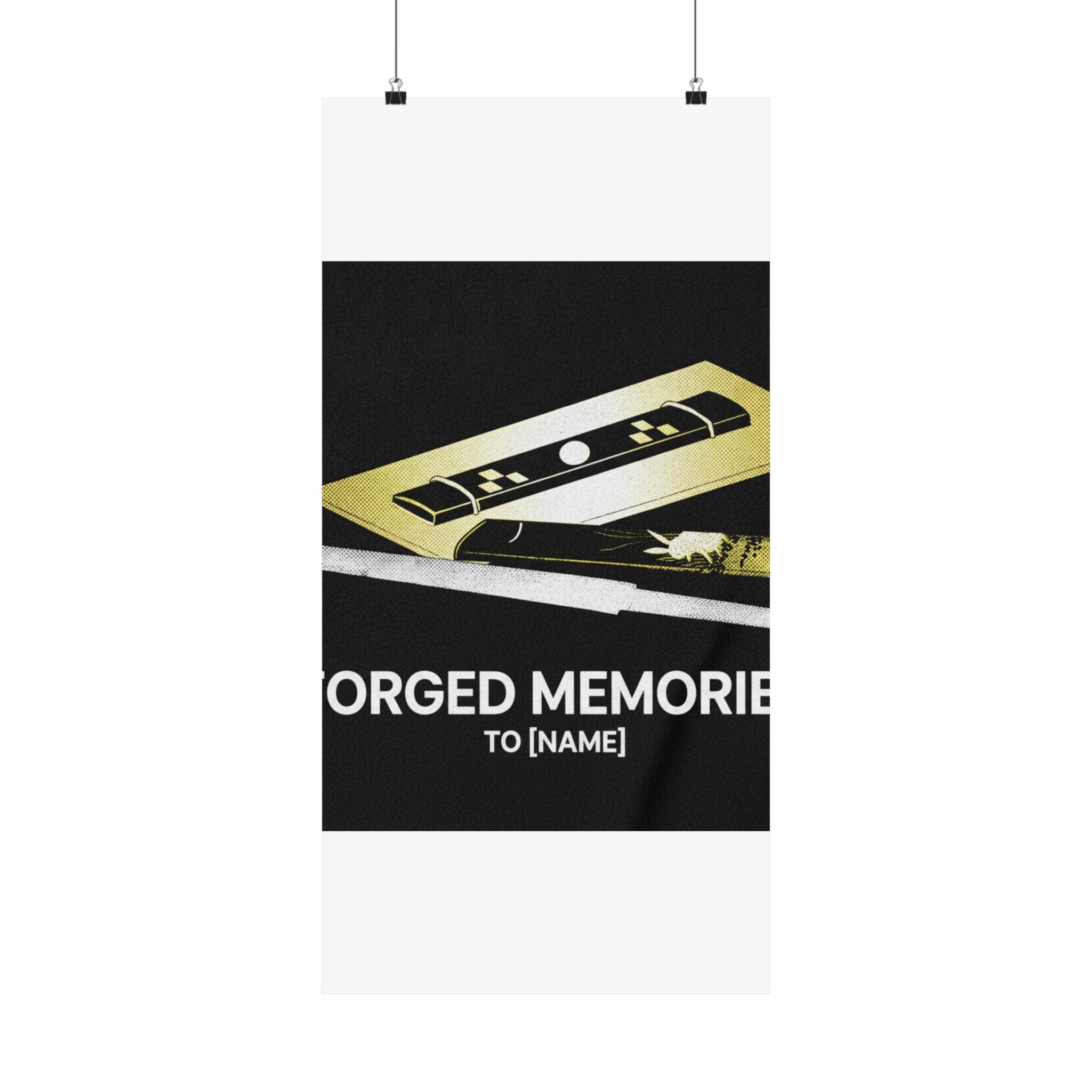 Streetwear Collage — Knife And Two Knife Handles — Matte Poster