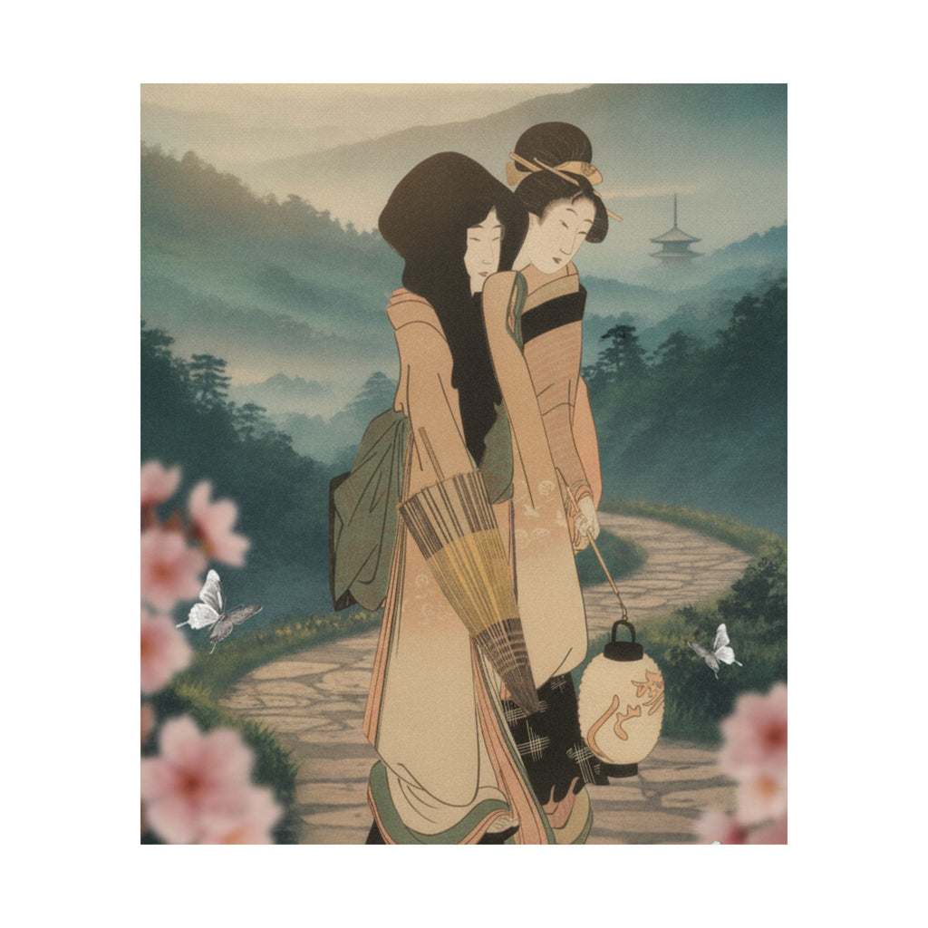 Scenic Nature — “Geisha” From The Series Three Amusements Of Contemporary Beauties (Tōsei Bijin  — Matte Poster