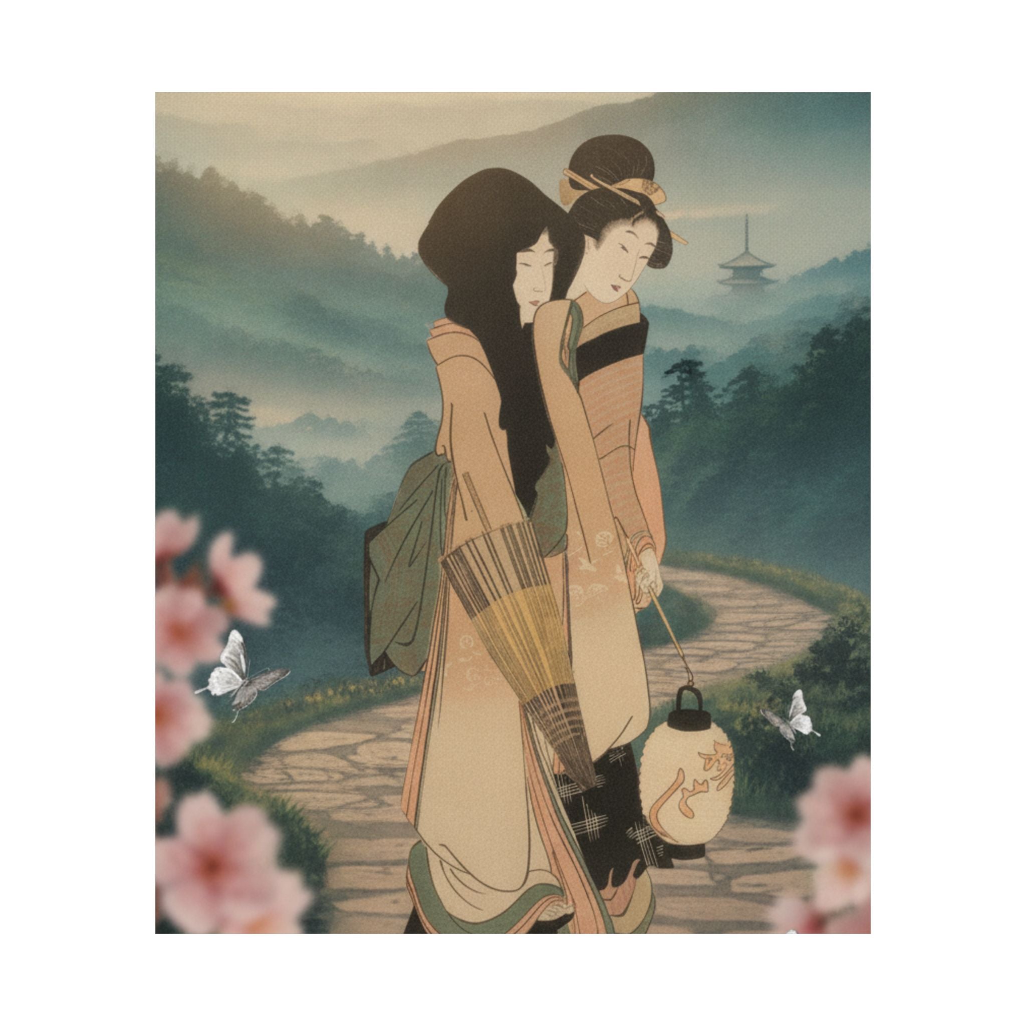 Scenic Nature — “Geisha” From The Series Three Amusements Of Contemporary Beauties (Tōsei Bijin  — Matte Poster