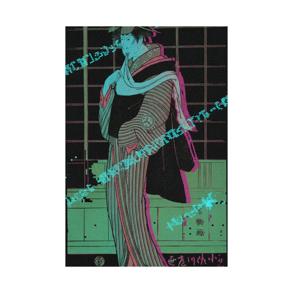 Glitch Culture — Osagawa Tsuneyo Ii As The Hairdresser O-Roku — Matte Poster