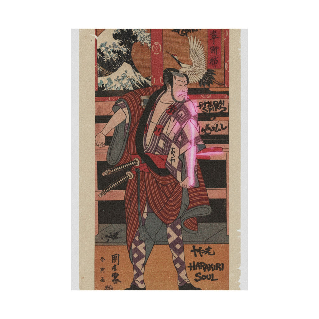 Japanese Street — The Actor Ichikawa Danjuro V As A Samurai — Matte Poster