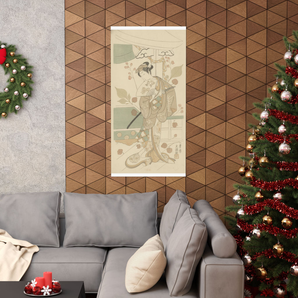 Botanical — The Actor Ichikawa Uzayemon Ix 1724–1785 In A Female Role — Matte Poster