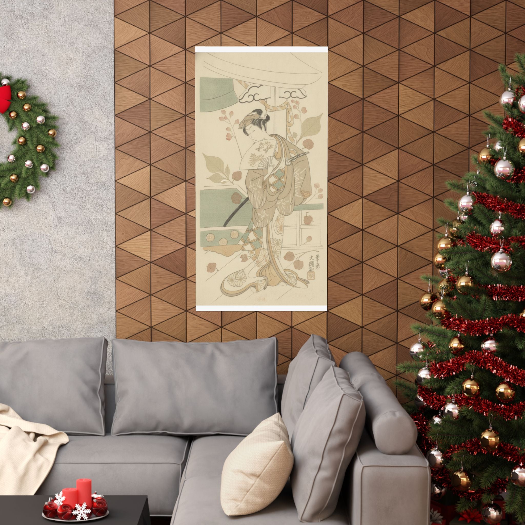 Botanical — The Actor Ichikawa Uzayemon Ix 1724–1785 In A Female Role — Matte Poster