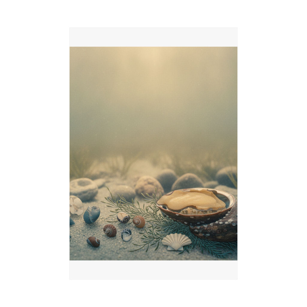 Scenic Nature — Shells Under Water — Matte Poster