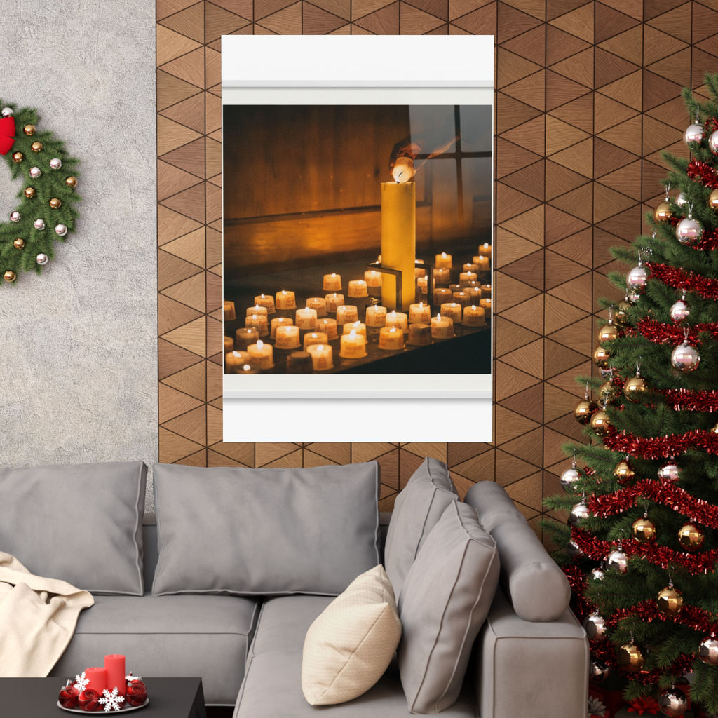 Watercolor — Candle — Matte Poster