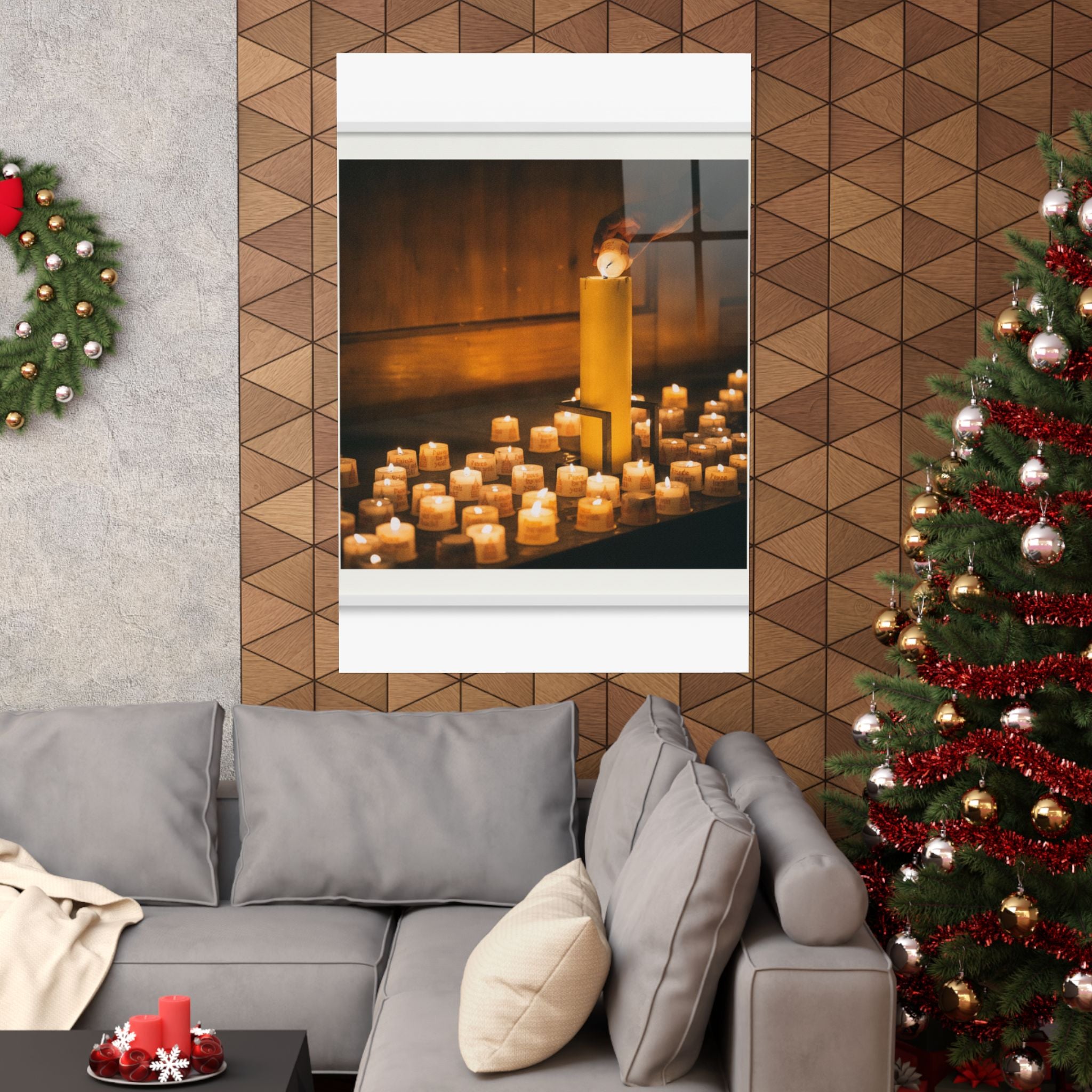 Watercolor — Candle — Matte Poster