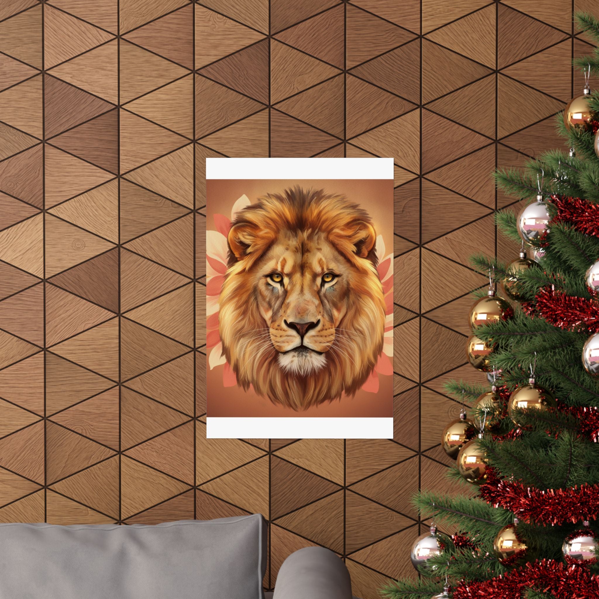 Southern Sunset — Lion — Matte Poster