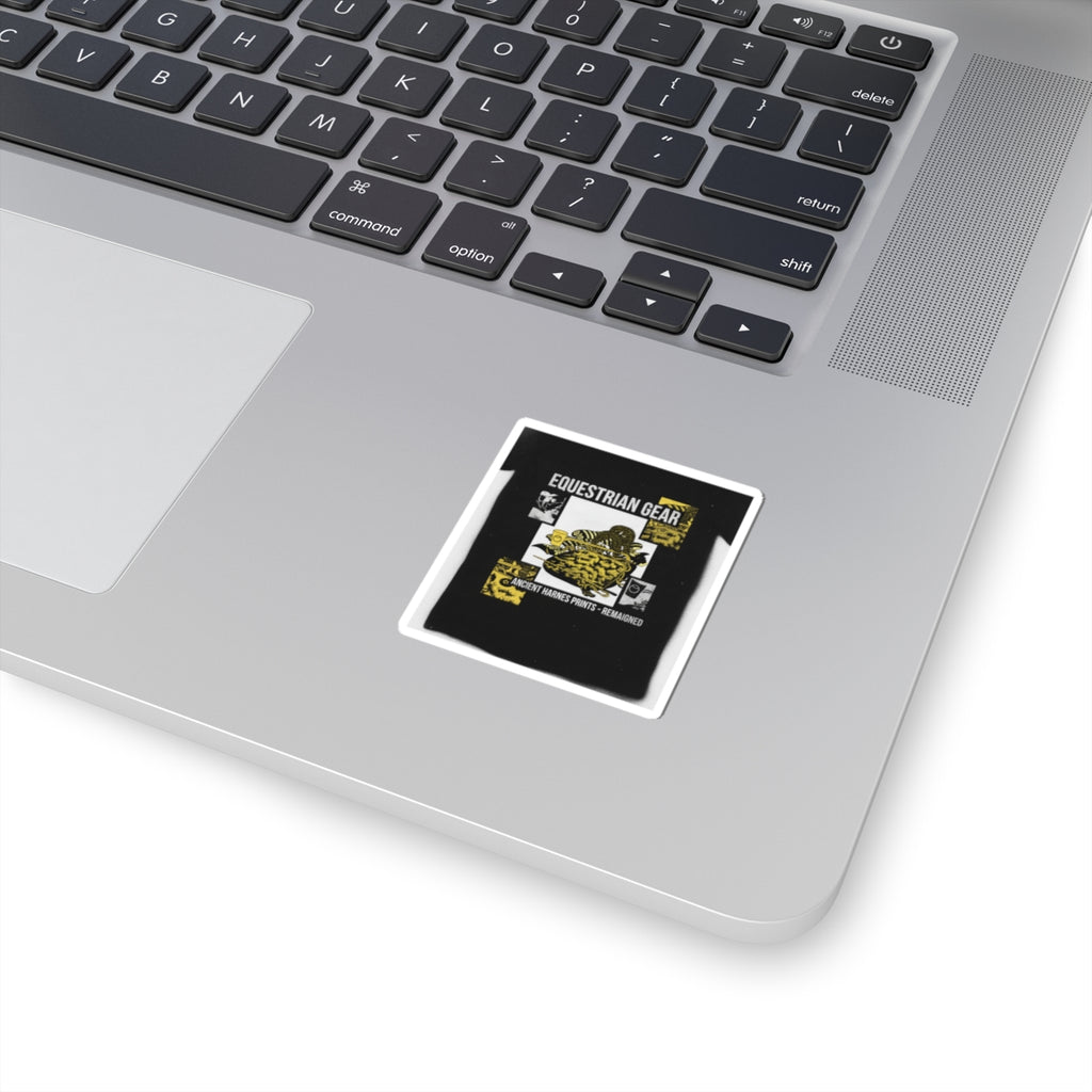 Streetwear Collage — Saddle, Horse-Dipper And Other Harness — Kiss-Cut Sticker