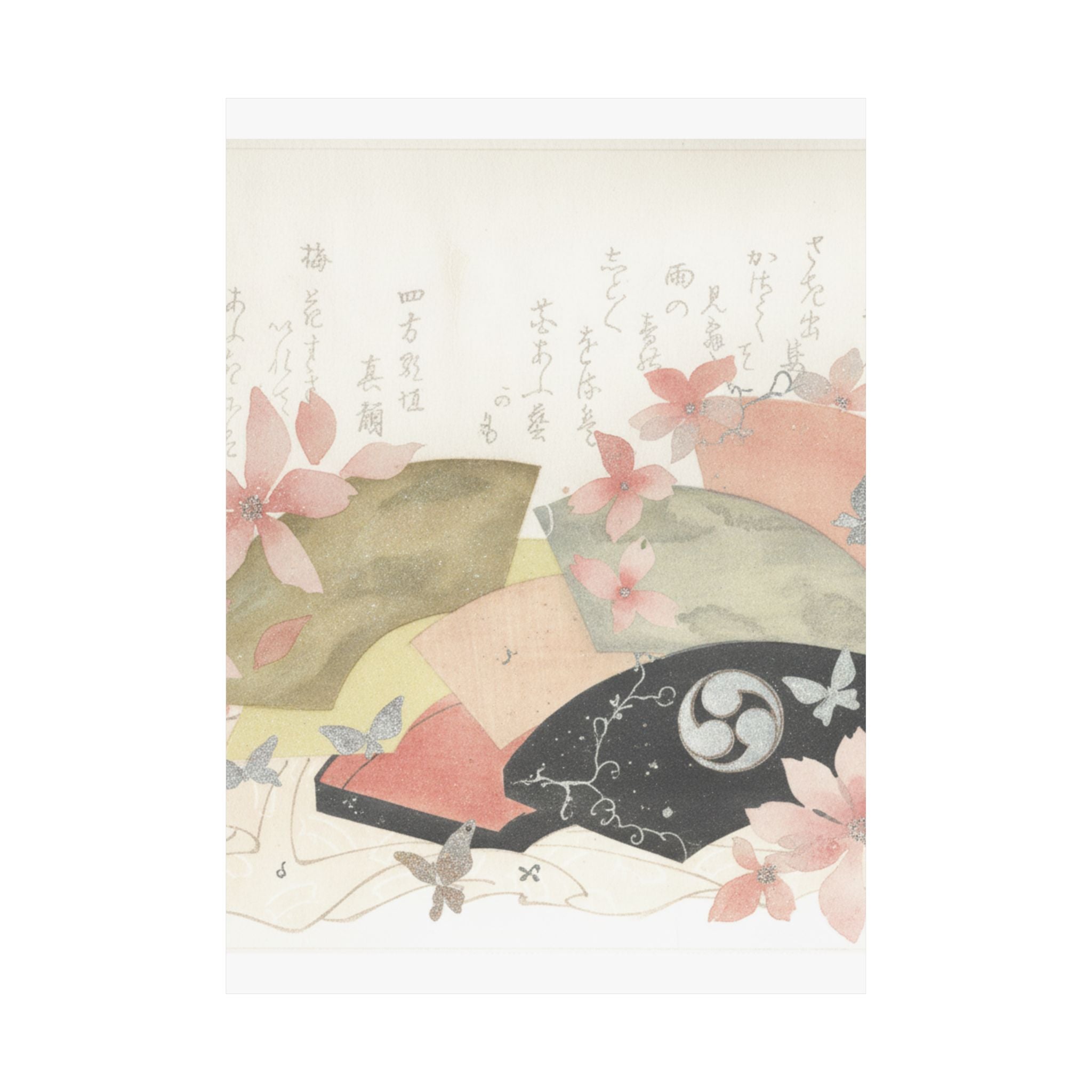 Watercolor — Fan-Box With Fans — Matte Poster