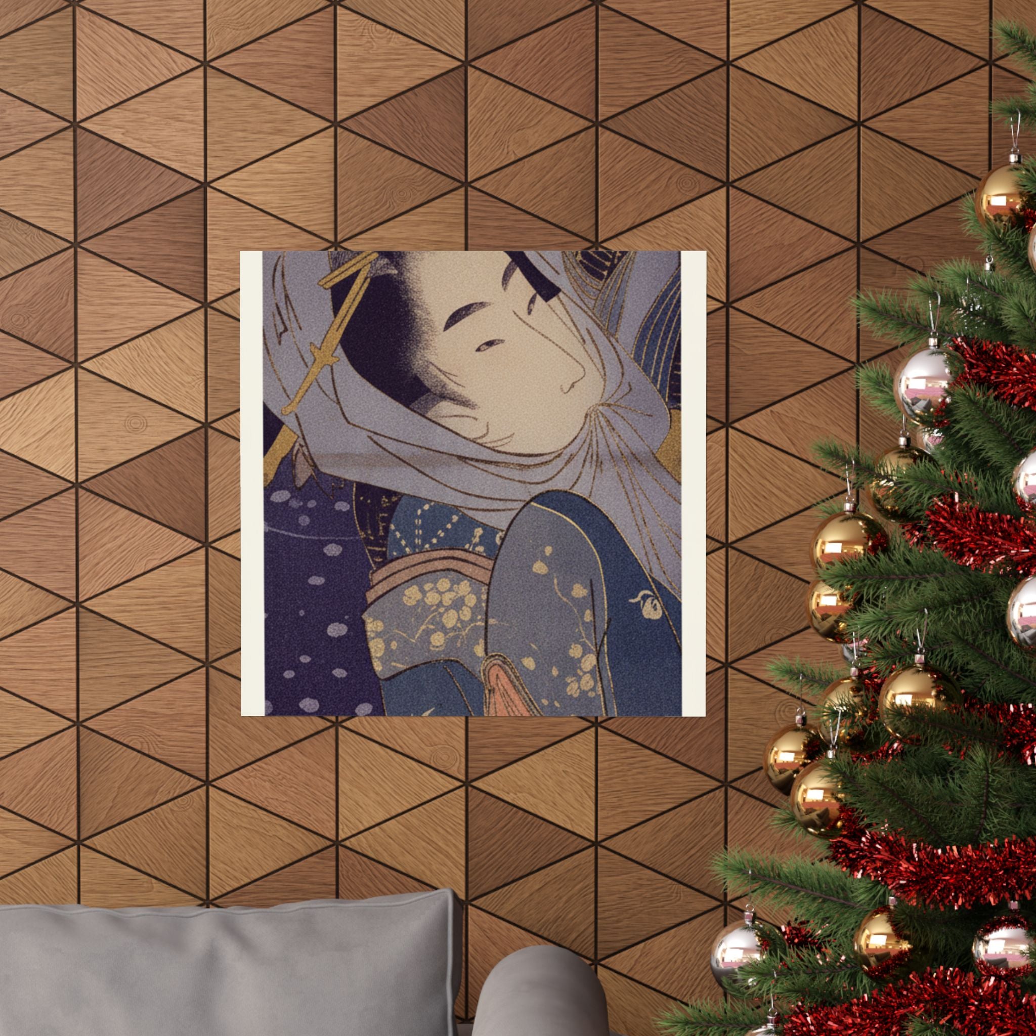 Celestial — Girl And Lover In Snow — Matte Poster