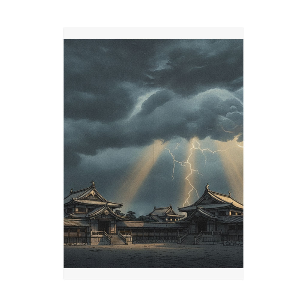 Dramatic Storm — The Inner Palace Of Chiyoda (Chiyoda No Ōoku) — Matte Poster