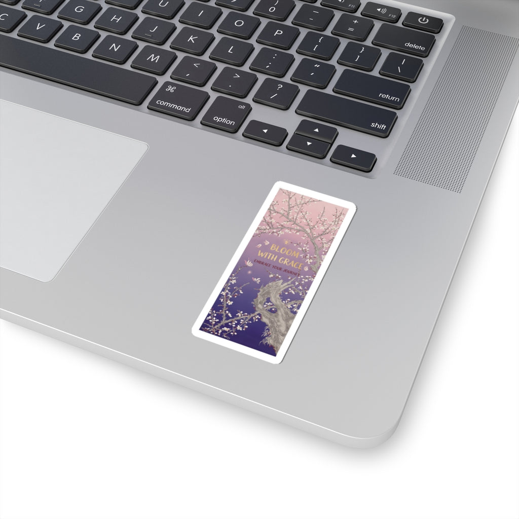 Affirmation — Plum Tree In Blossom — Kiss-Cut Sticker
