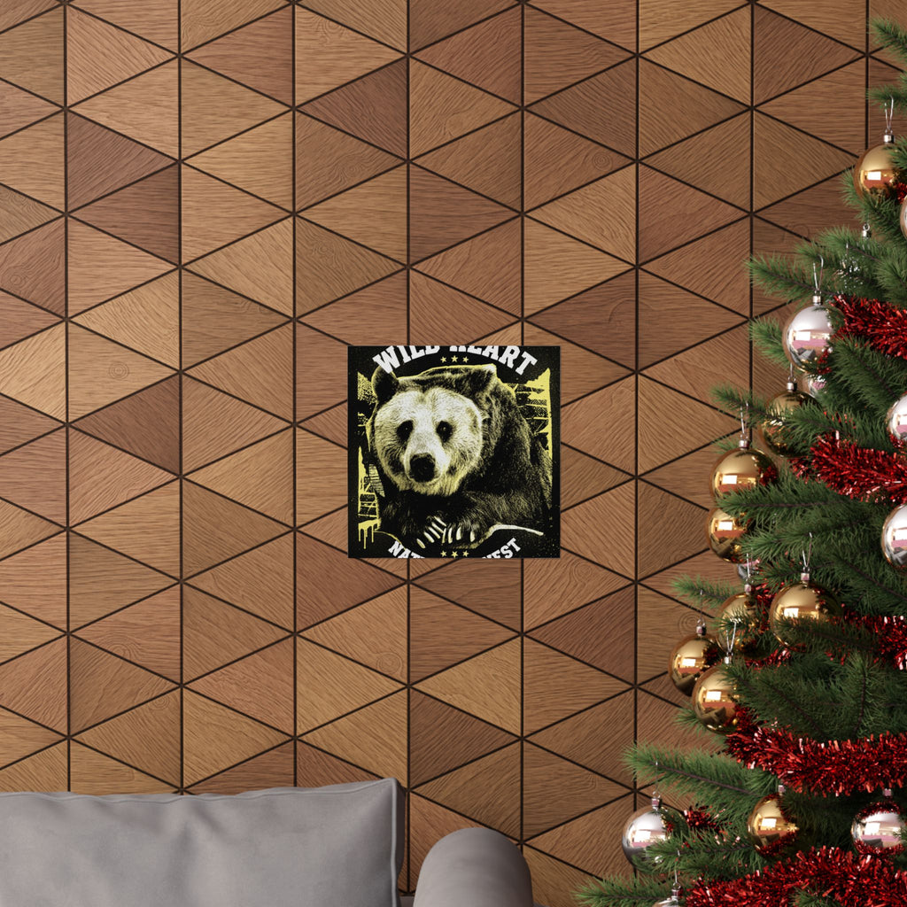 Streetwear Collage — Bear — Matte Poster