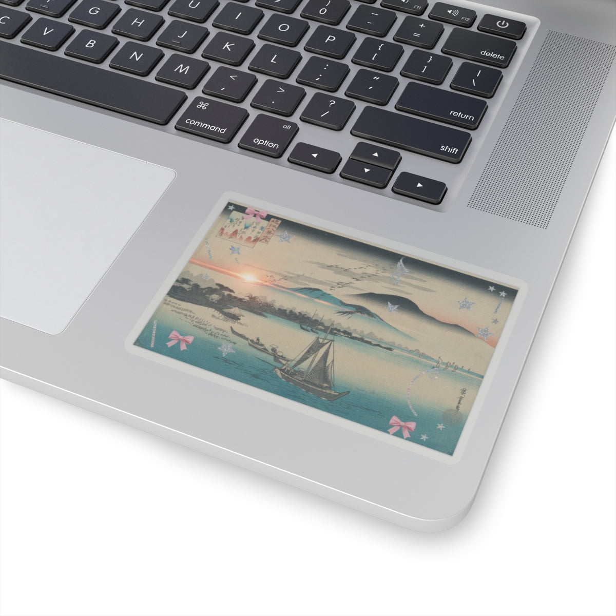 Cinematic — Geese Flying Down To Katada — Kiss-Cut Sticker