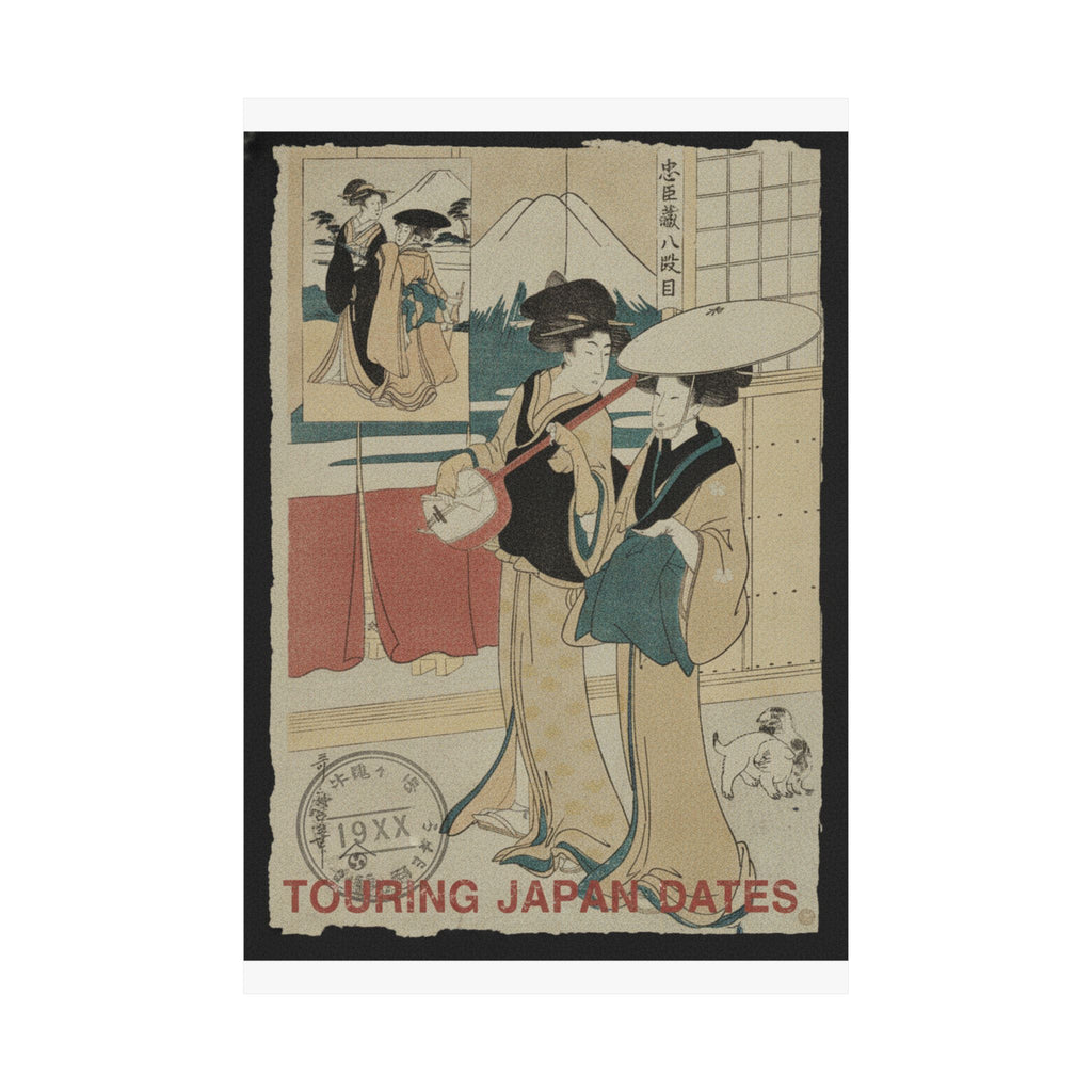 Vintage Bootleg — Two Tori-Oi, Or Itinerant Women Musicians Of The Eta Class — Matte Poster