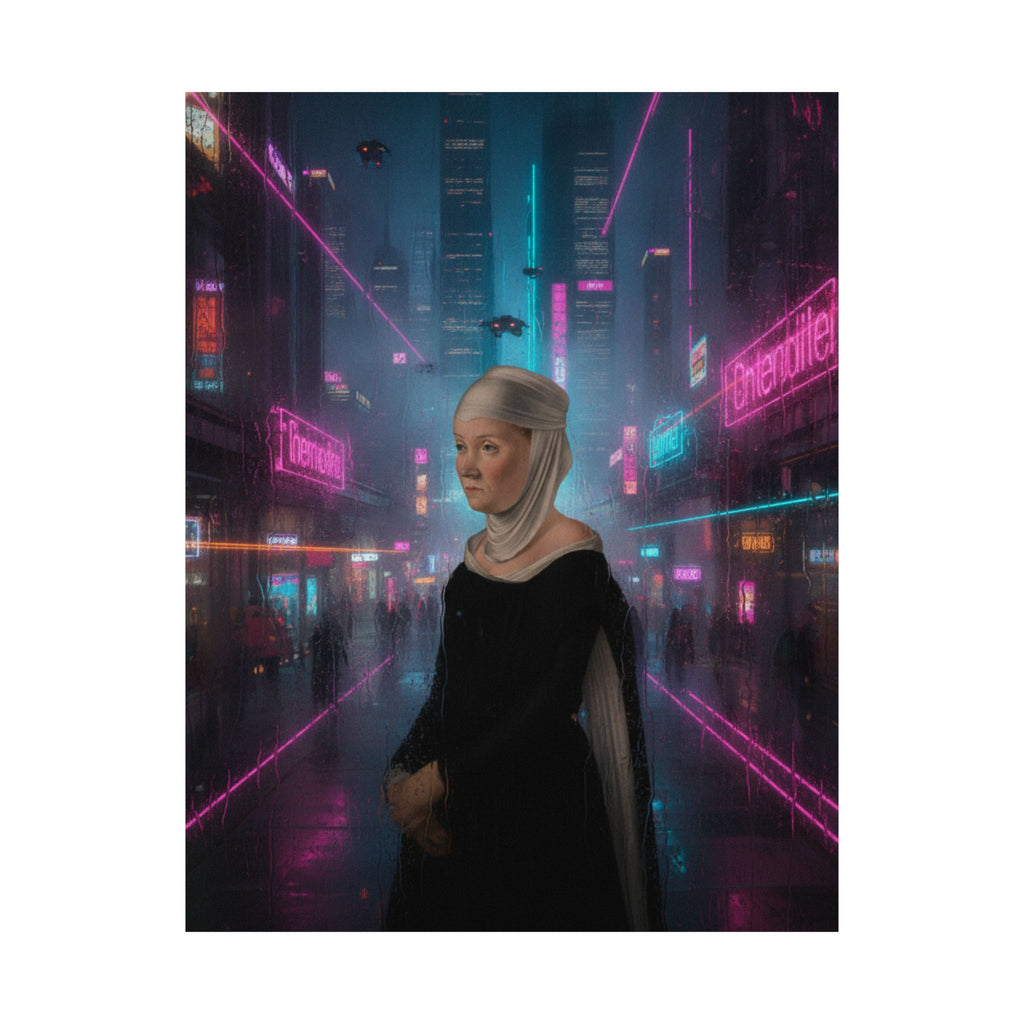 Neon Noir — Person — Matte Poster