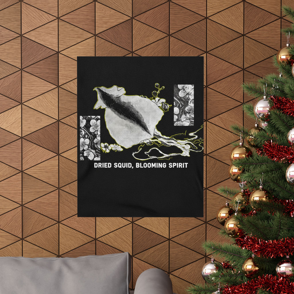 Streetwear Collage — Dried Cuttle-Fish And Plum Blossoms — Matte Poster