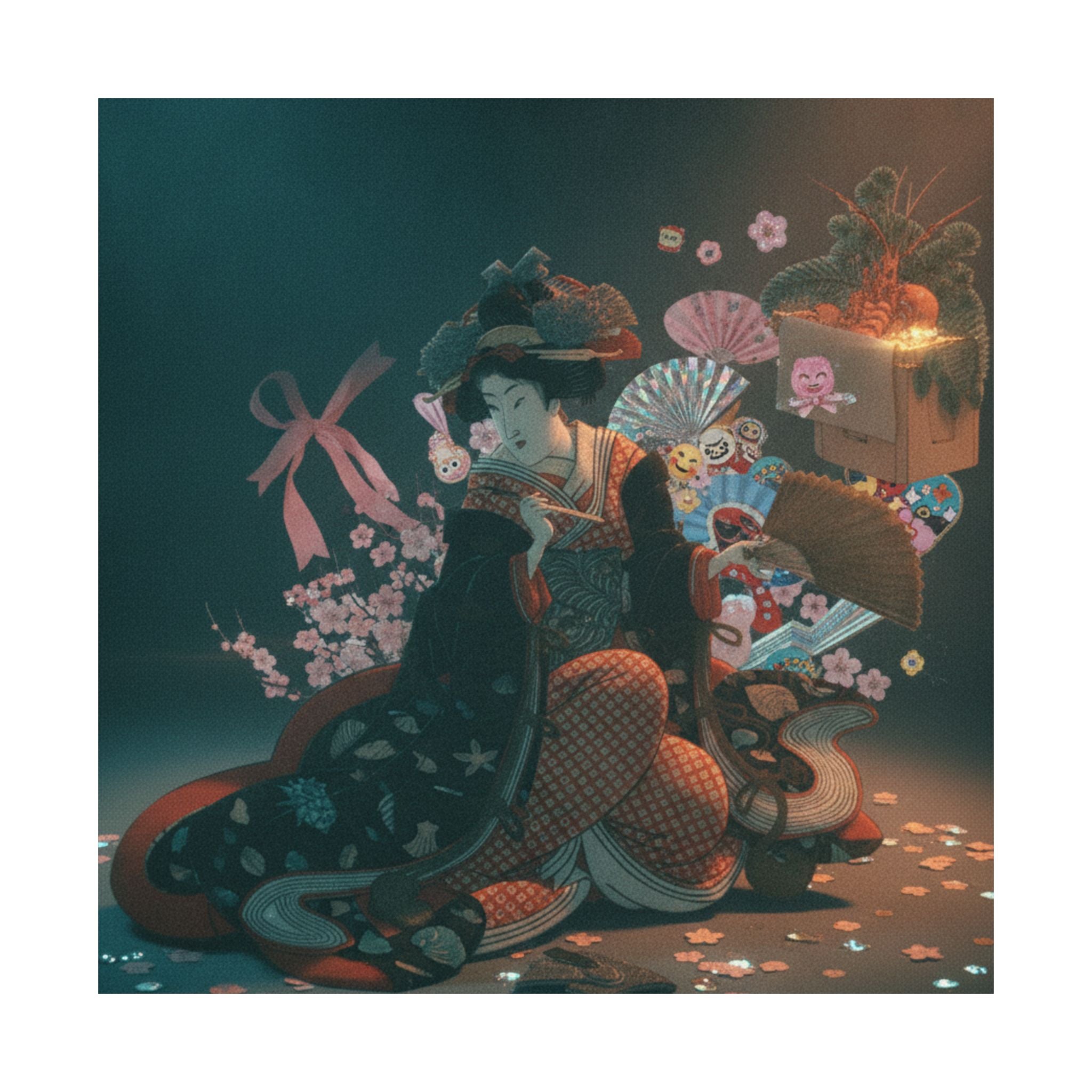 Cinematic — Courtesan And New Year Decoration — Matte Poster