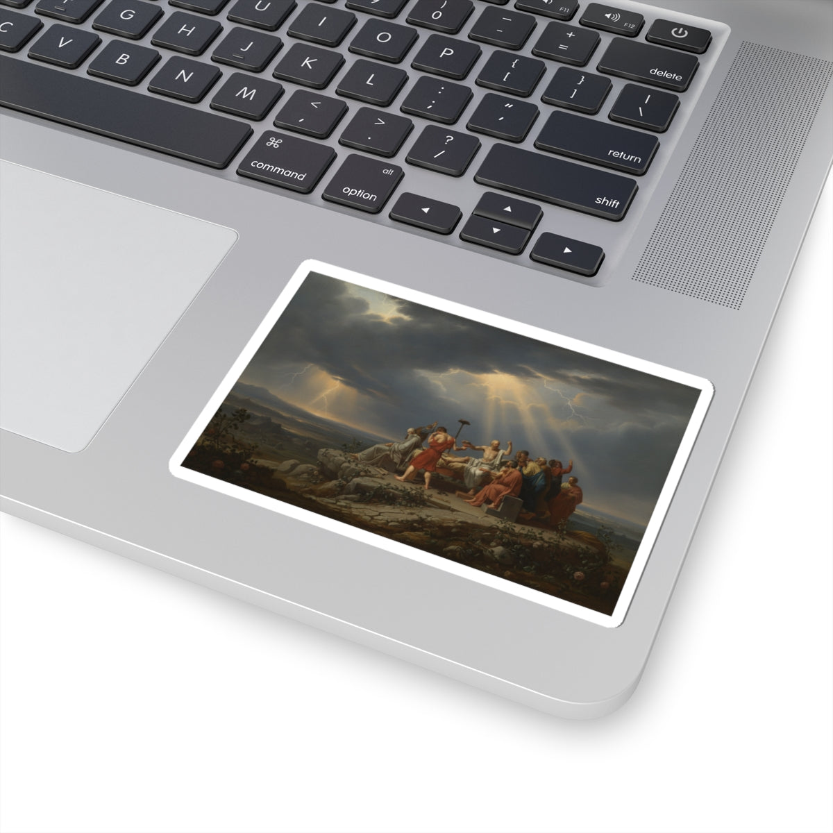 Dramatic Storm — Person — Kiss-Cut Sticker
